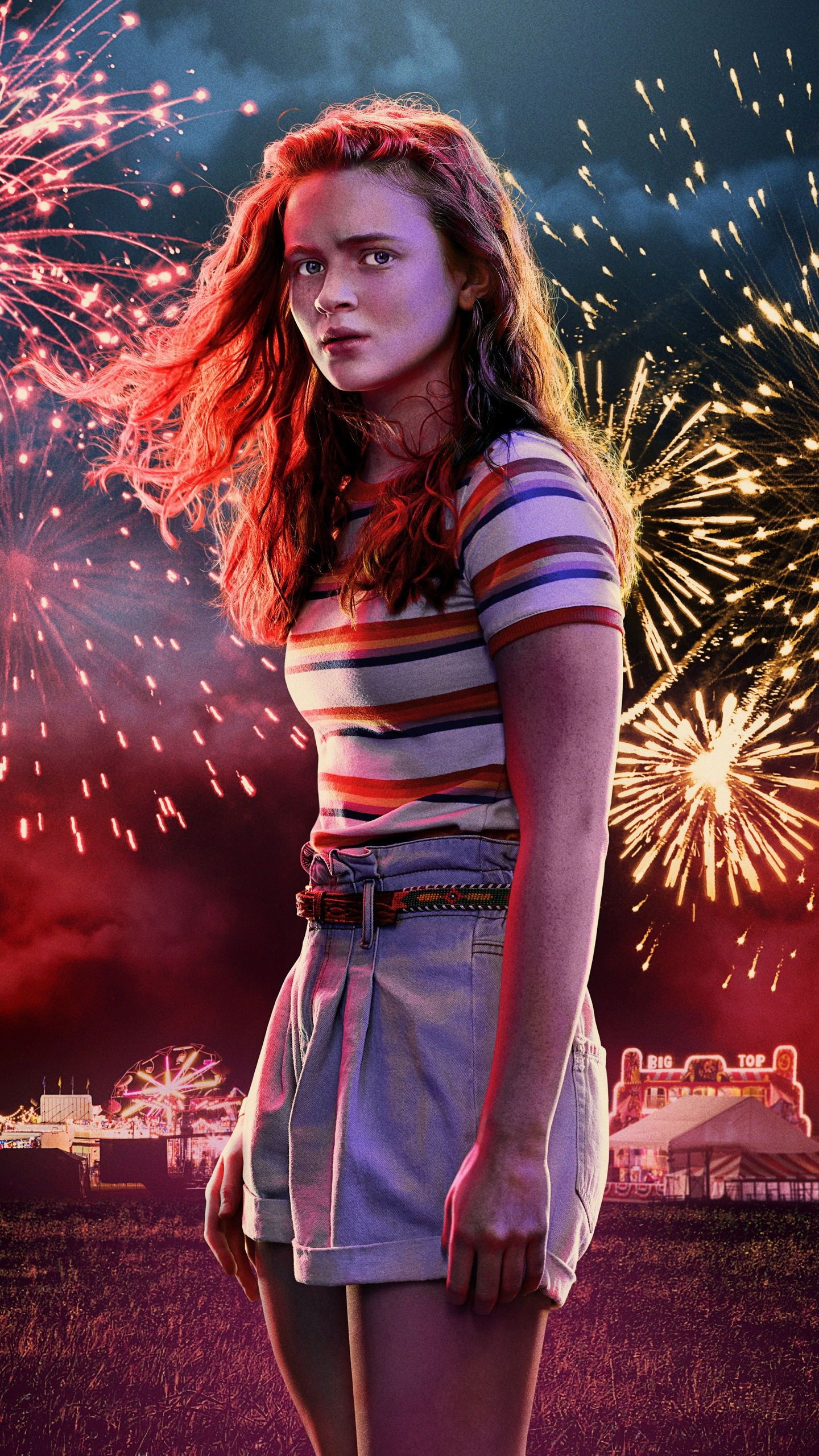 Sadie Sink, TV Shows actress, Superhero fanart, Stranger Things season, 1440x2560 HD Phone