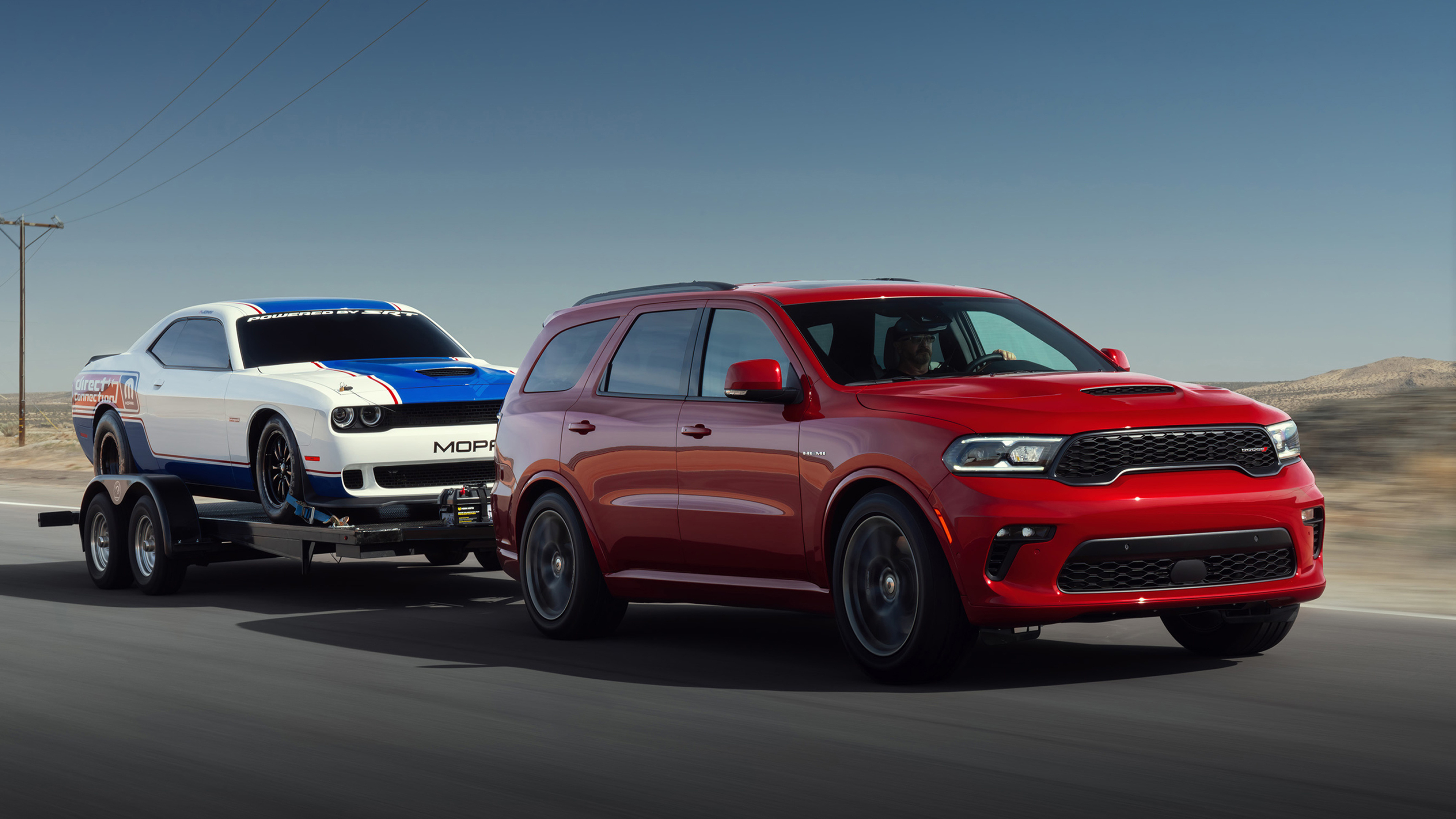 Dodge Durango, Powerful performance, Aggressive stance, SUV excellence, 3840x2160 4K Desktop