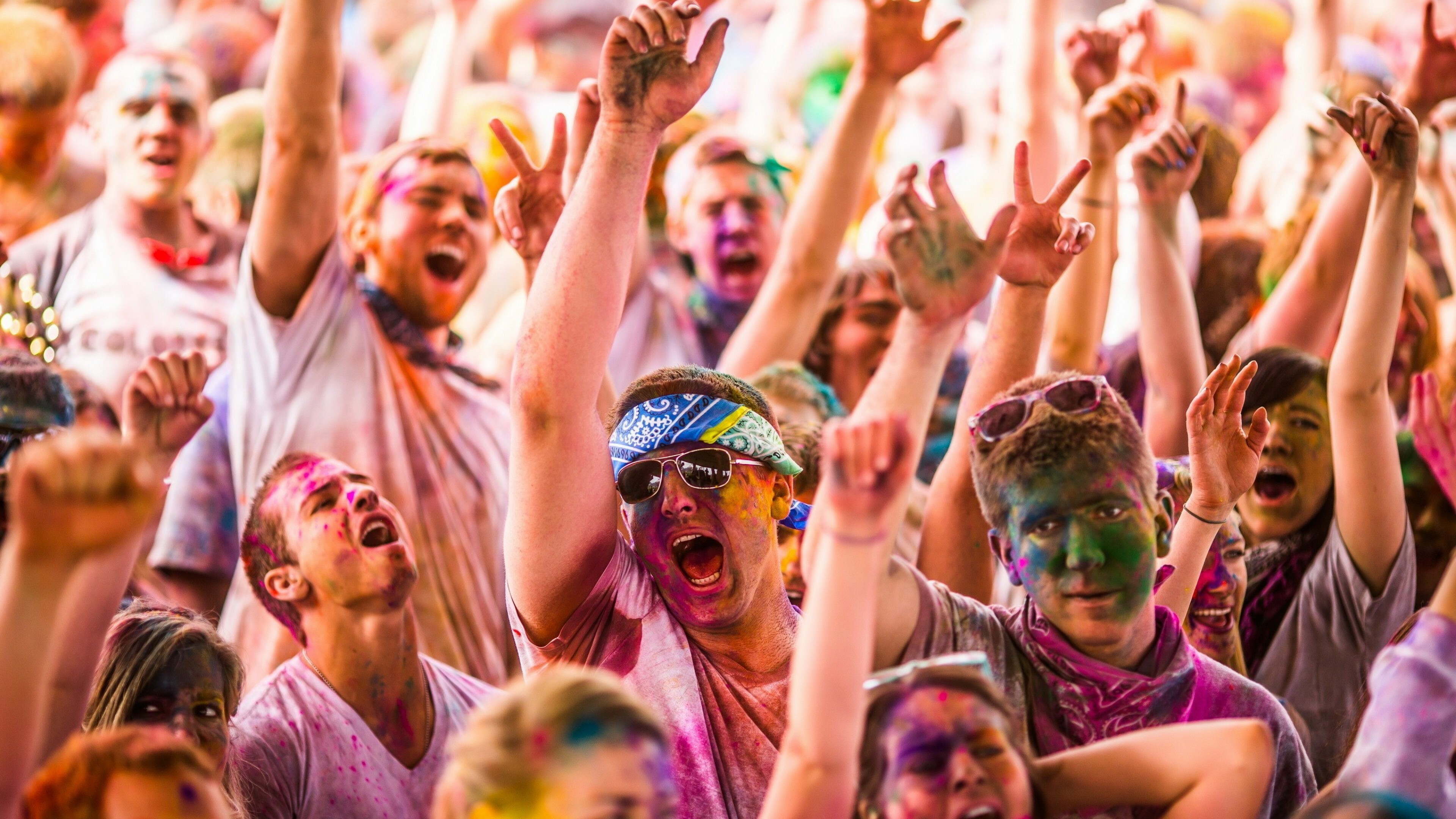 The Color Run, Party Wallpaper, 3840x2160 4K Desktop