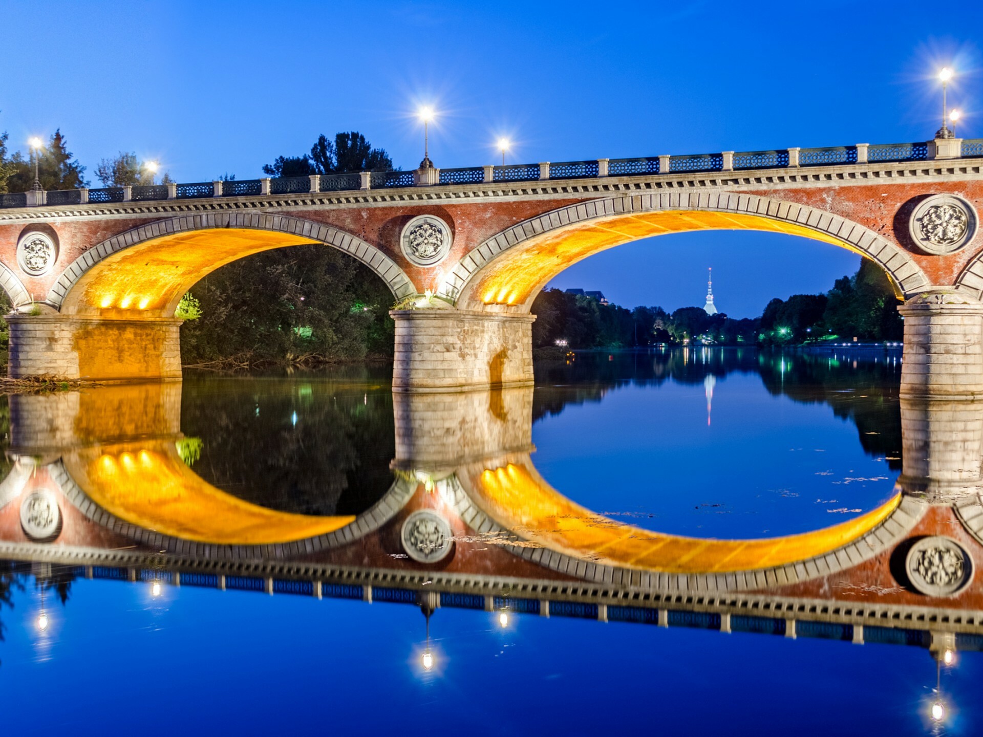 Turin, Isabella Bridge, River Po, Travels, 1920x1440 HD Desktop