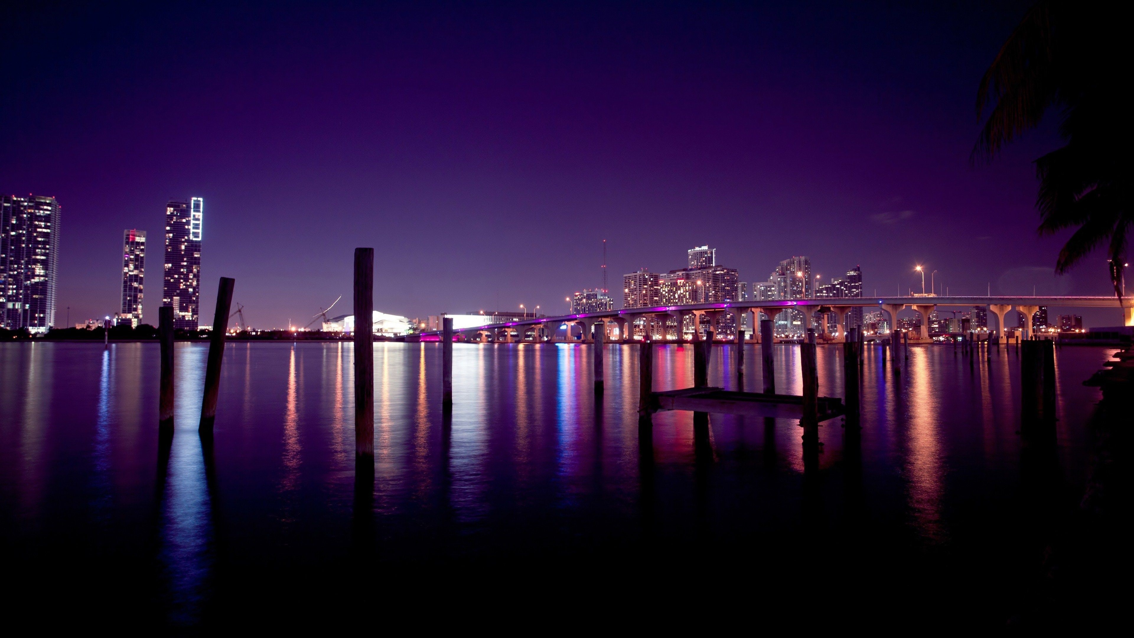 Miami, Miami background, Miami wallpaper, City skyline, 3840x2160 4K Desktop