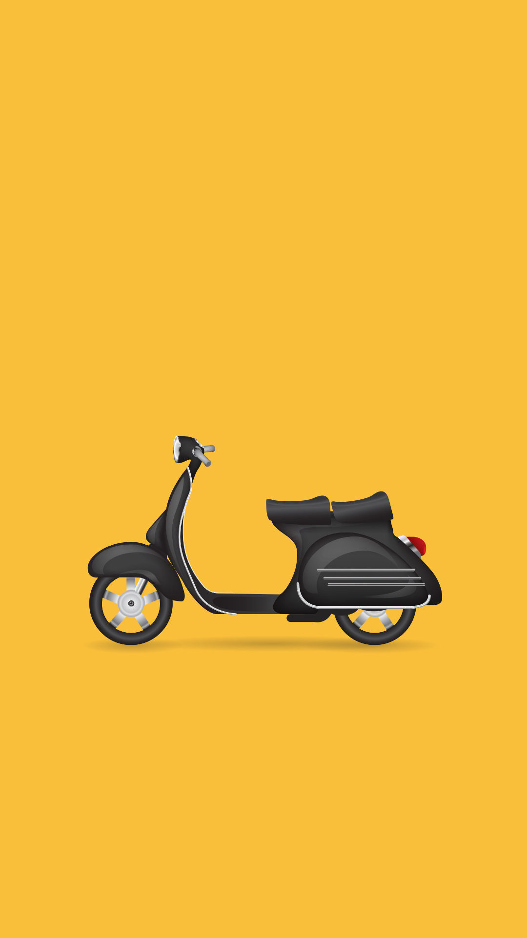 Scooter, Minimalist iPhone wallpaper, Vintage Italian charm, Android nostalgia, 1080x1920 Full HD Phone