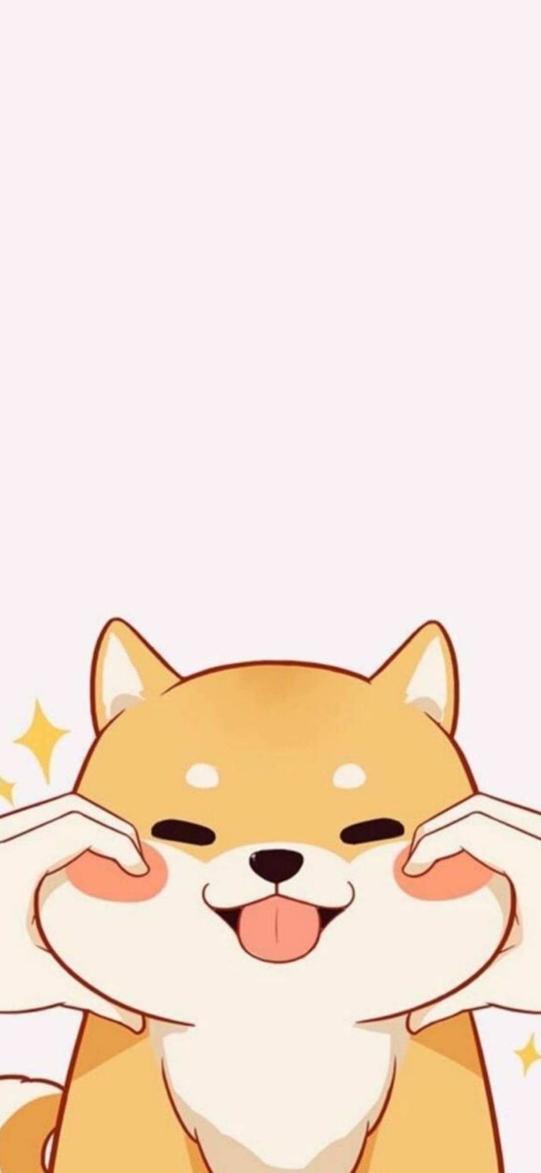 Anime dog, Cute iPhone Backgrounds Wallpaper, 1080x2340 HD Phone