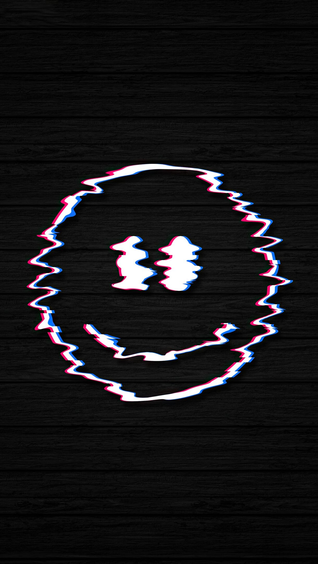 Smiley face, Glitch art, Ultra HD, Digital distortion, 1220x2160 HD Phone