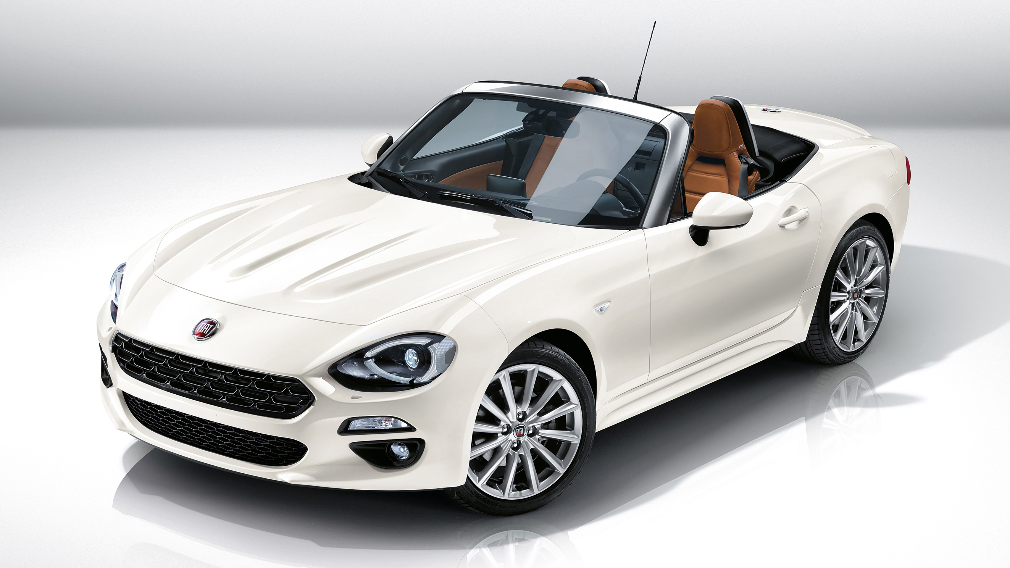 Fiat 124 Spider, Desktop wallpapers, 4K Ultra HD, Italian design, 3840x2160 4K Desktop