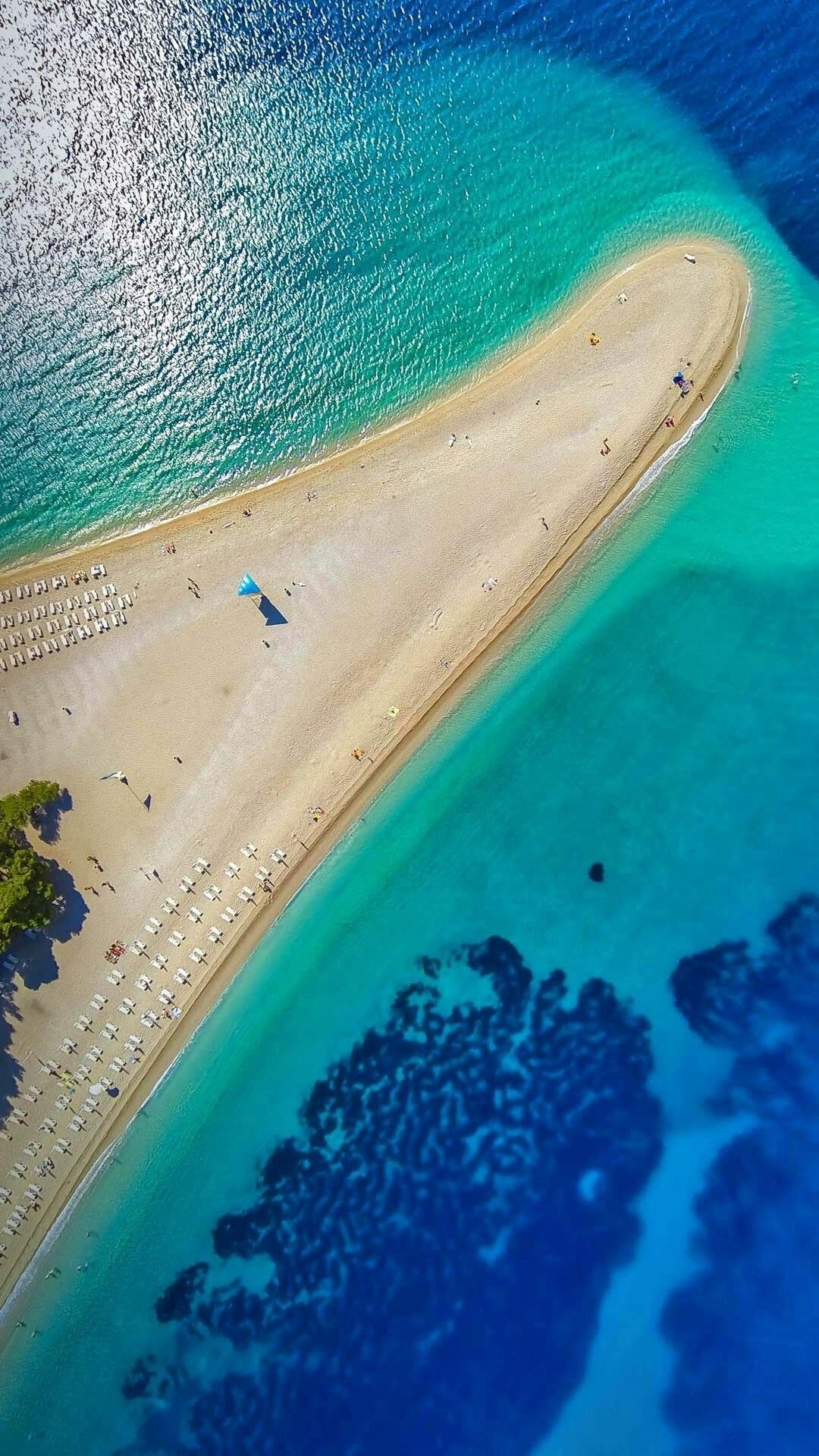 Golden Horn beach, Beautiful, Aerial photo, Drone, 1080x1920 Full HD Phone