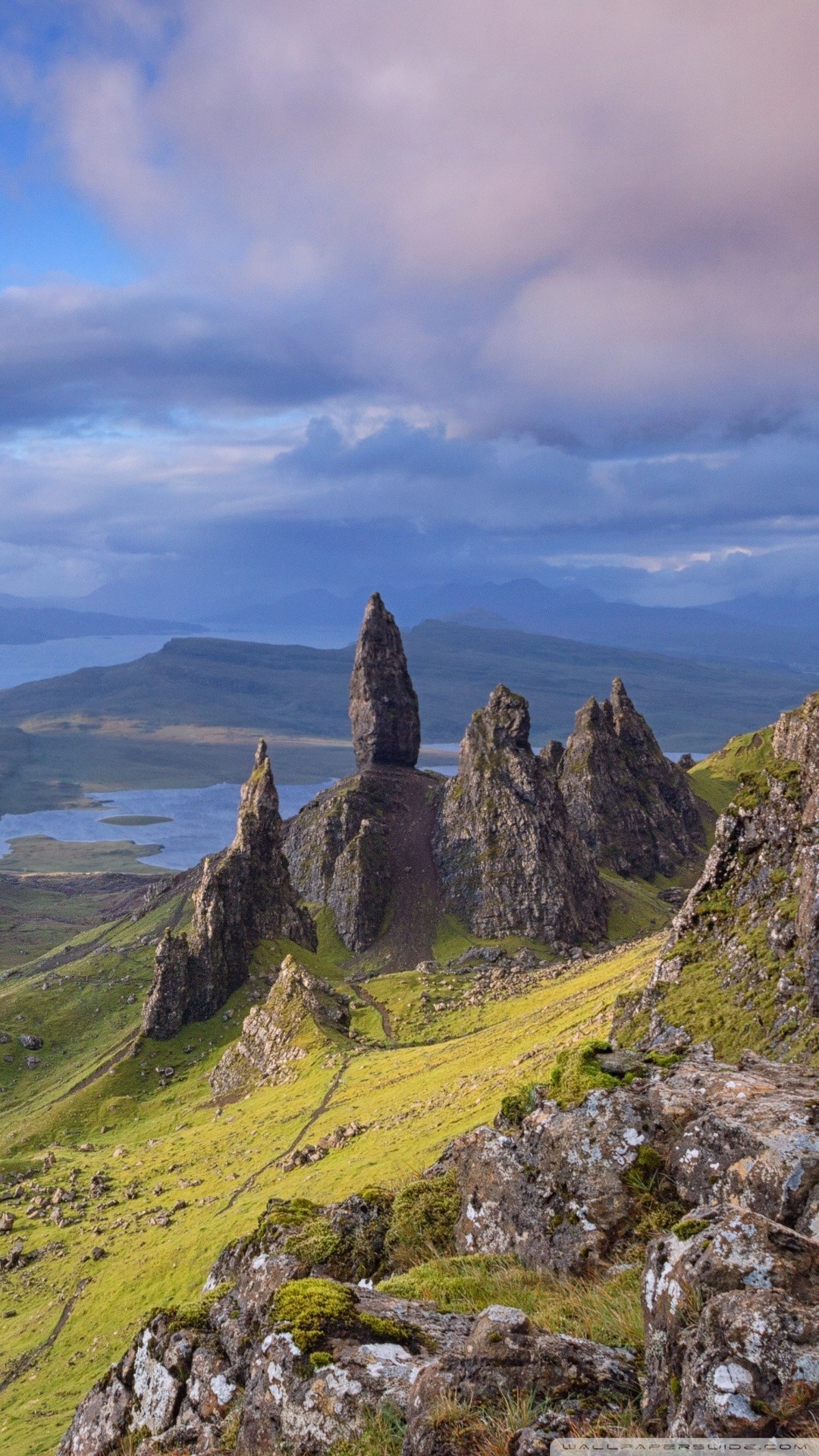 Old man of Storr, Skye's Scottish charm, Stunning phone wallpaper, Desktop perfection, 1080x1920 Full HD Phone