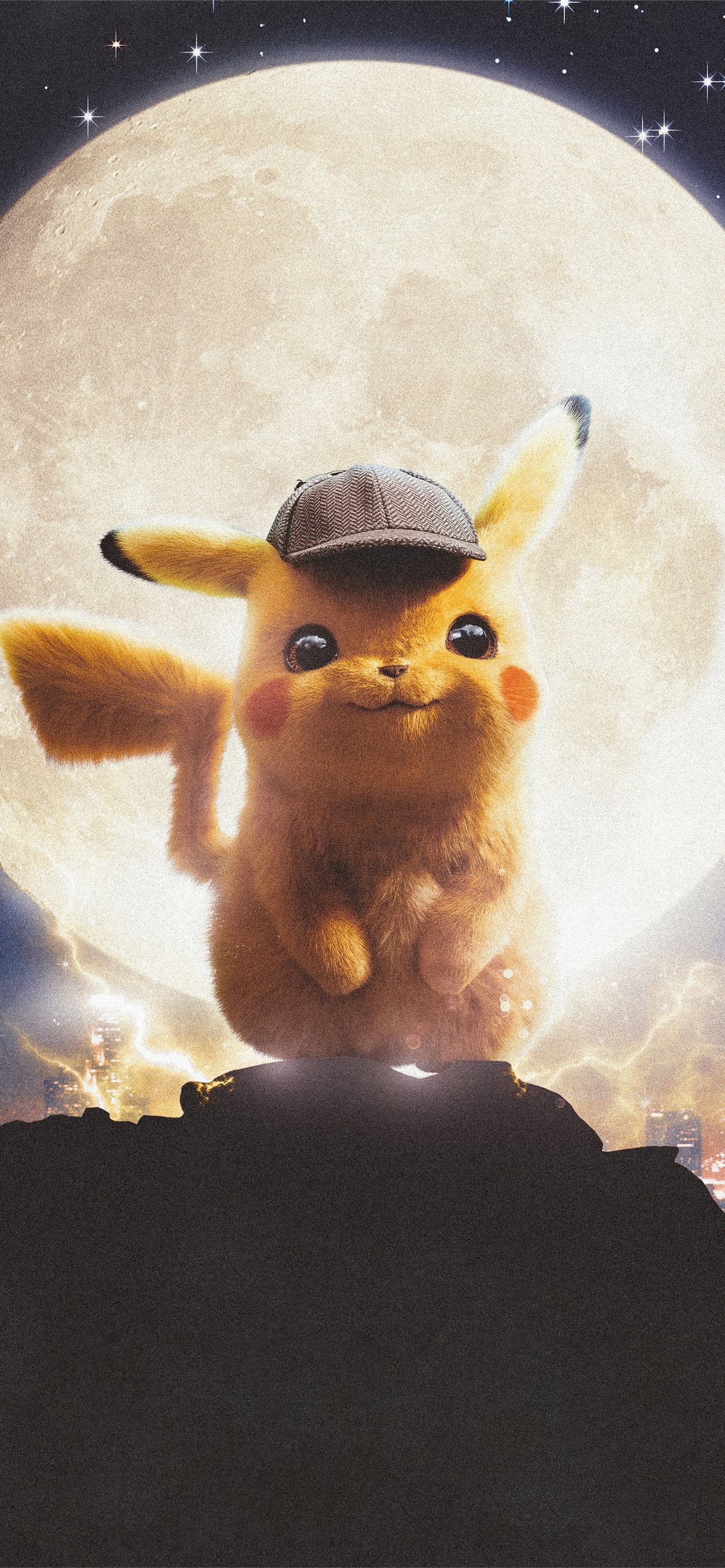 Detective Pikachu poster, Stunning 5k quality, iPhone wallpaper, Free download, 1290x2780 HD Phone