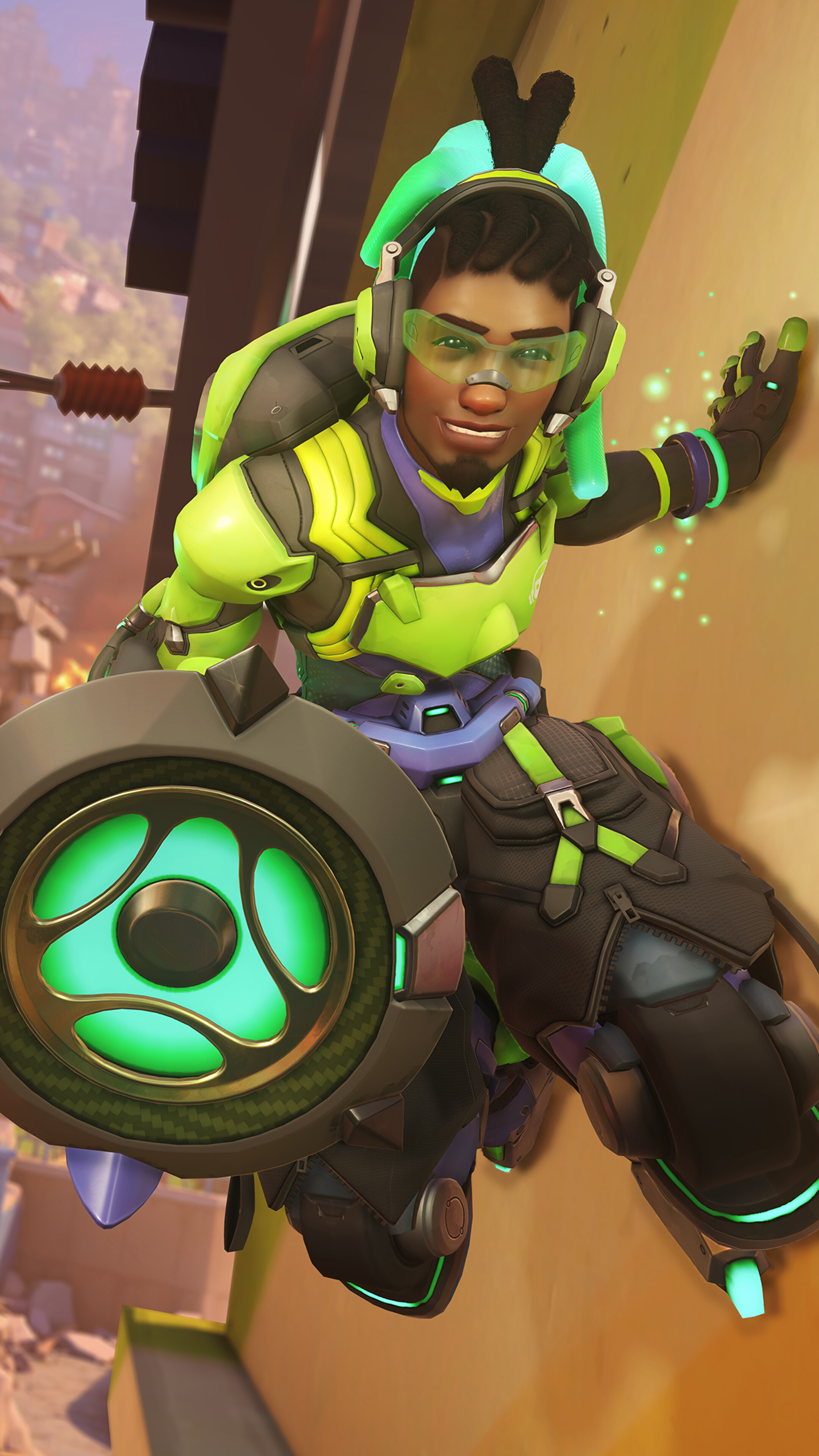 Overwatch hero, Lucio's animated wallpaper, Michelle Simpson, Gaming, 2160x3840 4K Phone