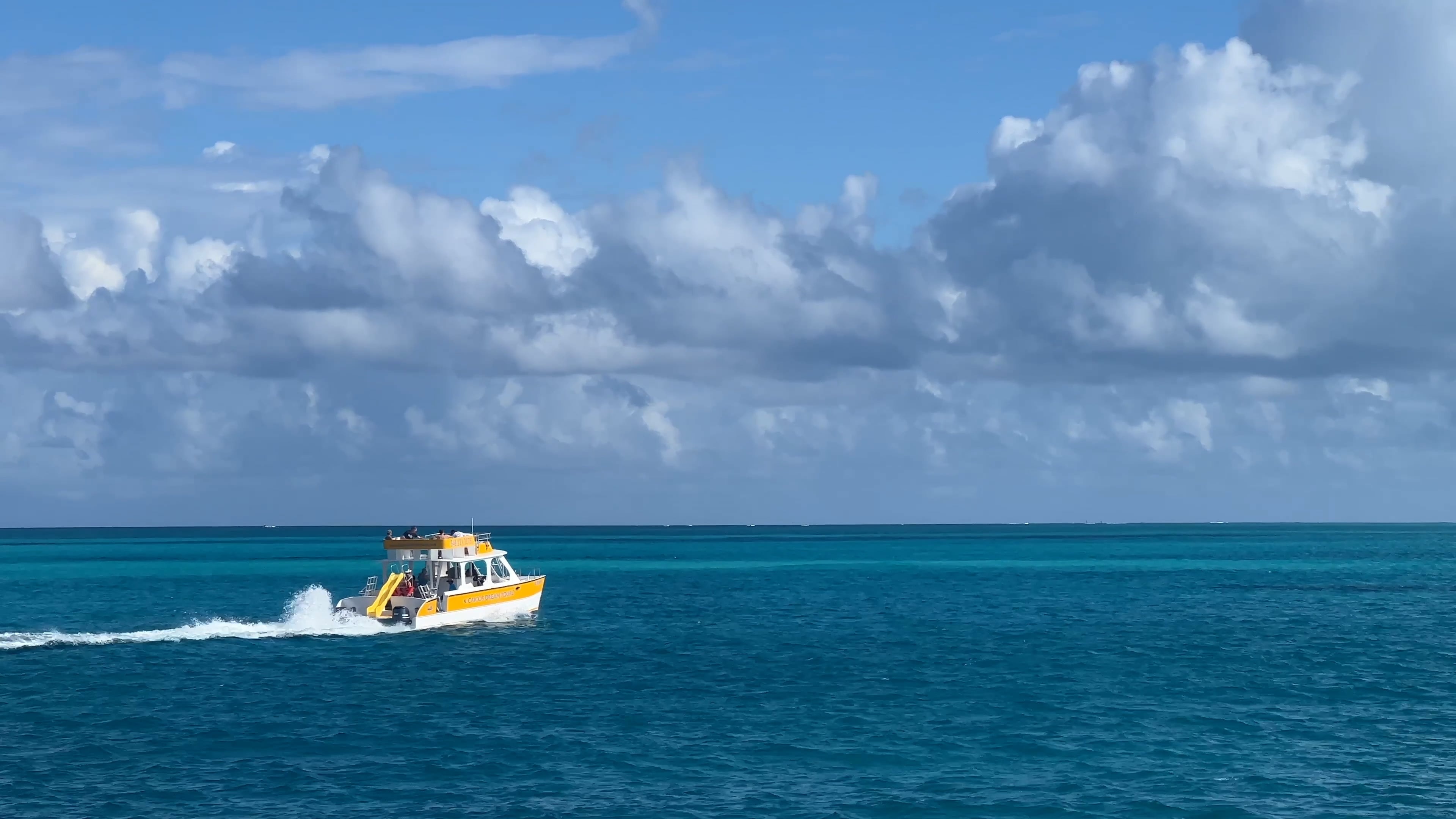 Open water, Motorboat Wallpaper, 3840x2160 4K Desktop