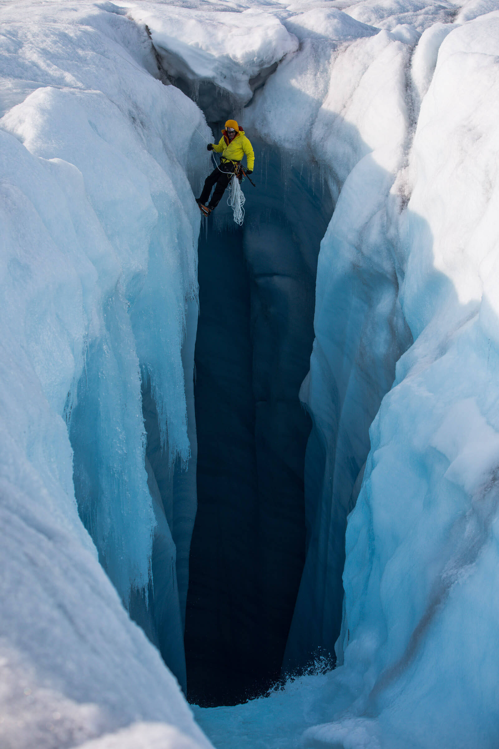 Beneath the Ice, Ice Climbing Wallpaper, 1600x2400 HD Phone