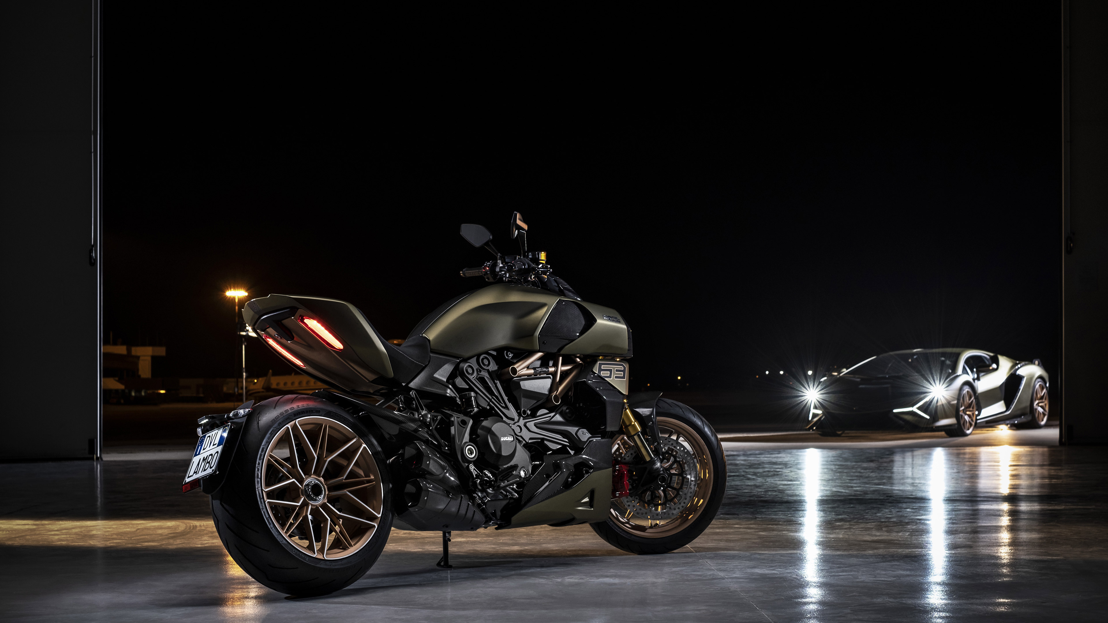 Ducati Diavel 1260, Lamborghini 2021, NTI, 3840x2160 4K Desktop