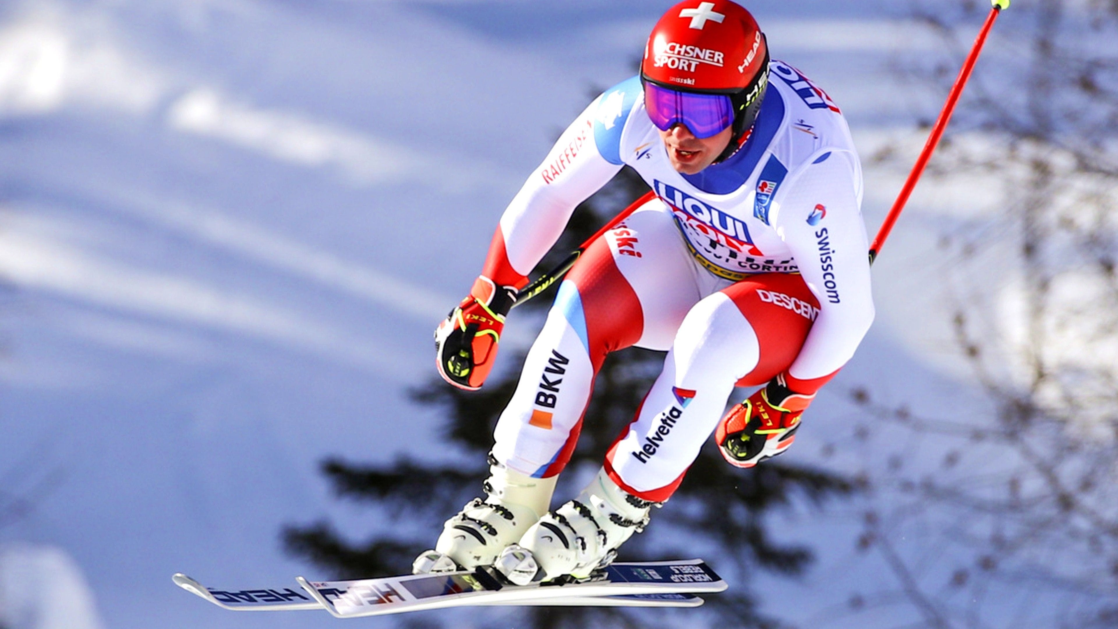 Beat Feuz, Saalbach descent, Mayer sets the tone, Feuz adapts, 3840x2160 4K Desktop