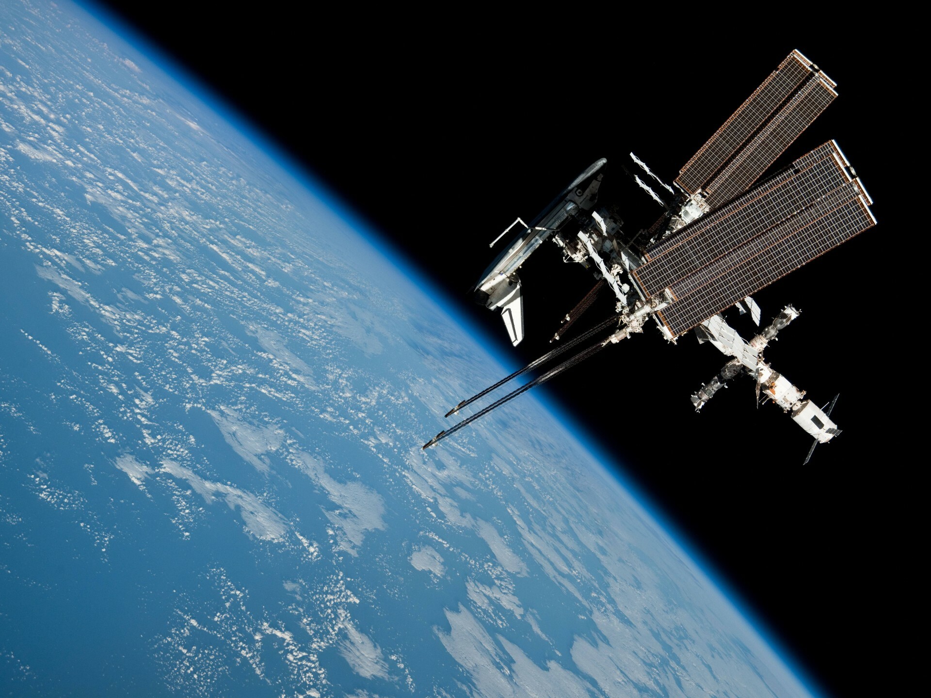 International Space Station, Space shuttle, NASA, Endeavour wallpaper, 1920x1440 HD Desktop