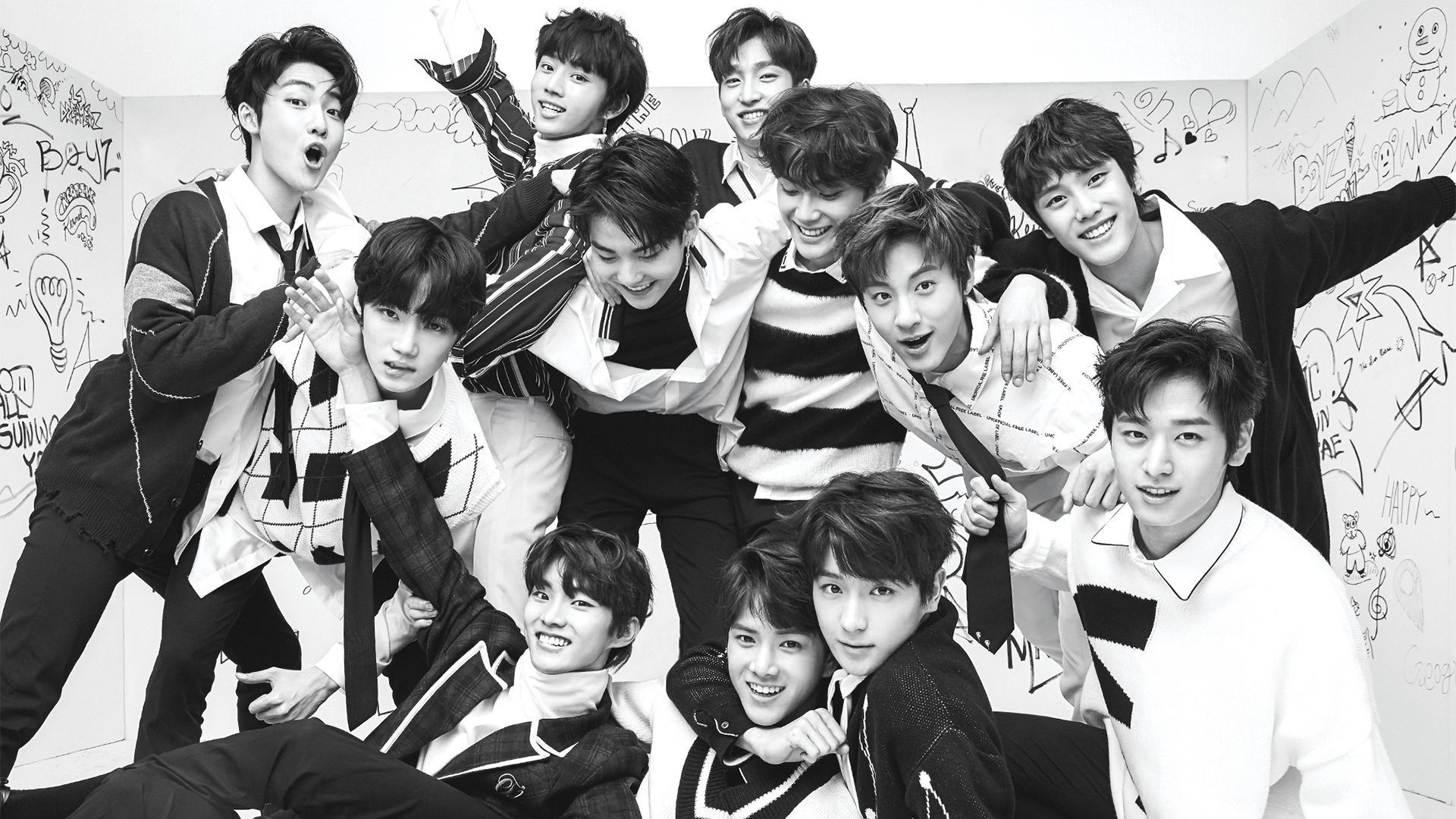 The Boyz, Desktop wallpaper, Debut album, 1920x1080 Full HD Desktop