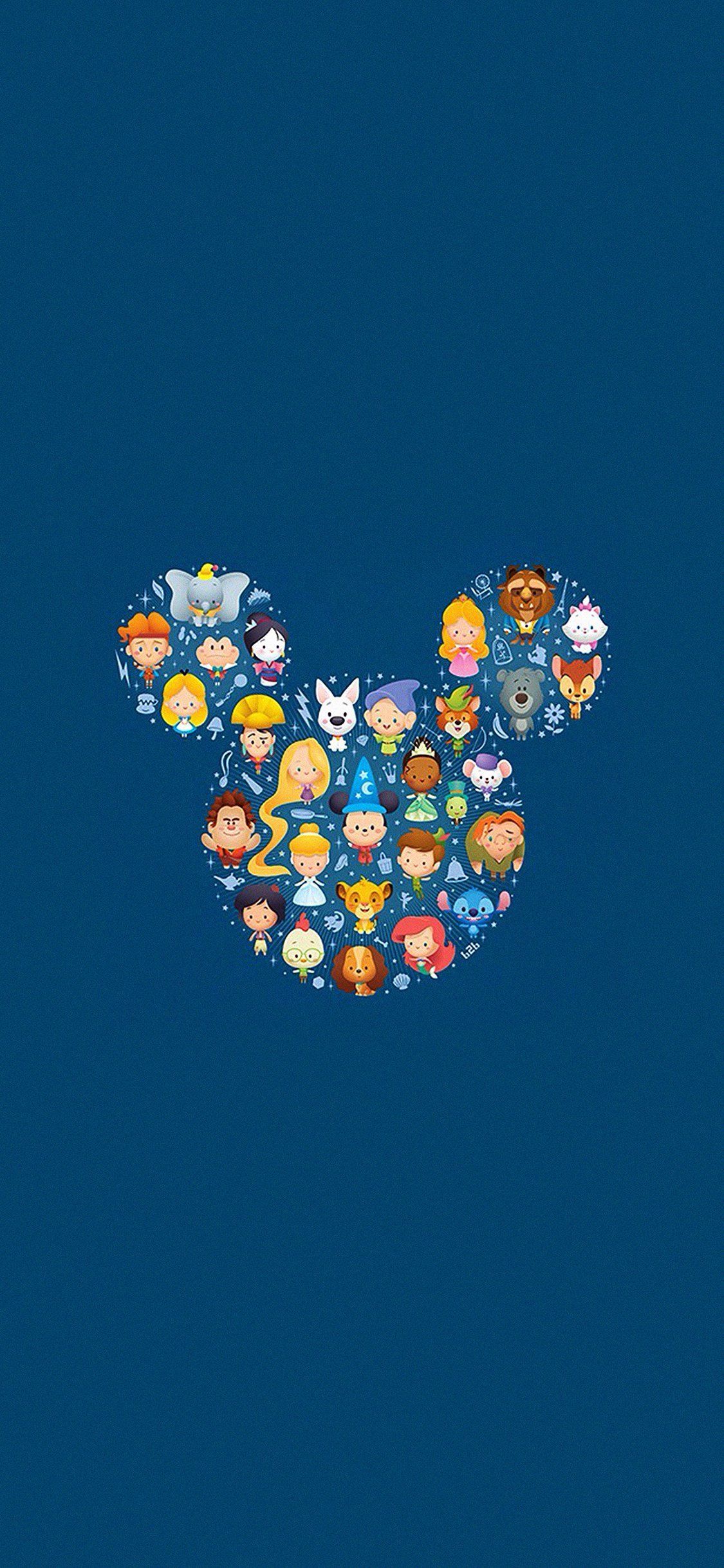 Disney characters, Cute iPhone Backgrounds Wallpaper, 1130x2440 HD Phone