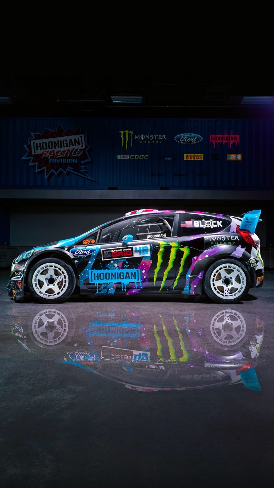 Ken Block's Ford Fiesta Phone Wallpaper, Exciting Design, Powerful Performance, 1080x1920 Full HD Phone