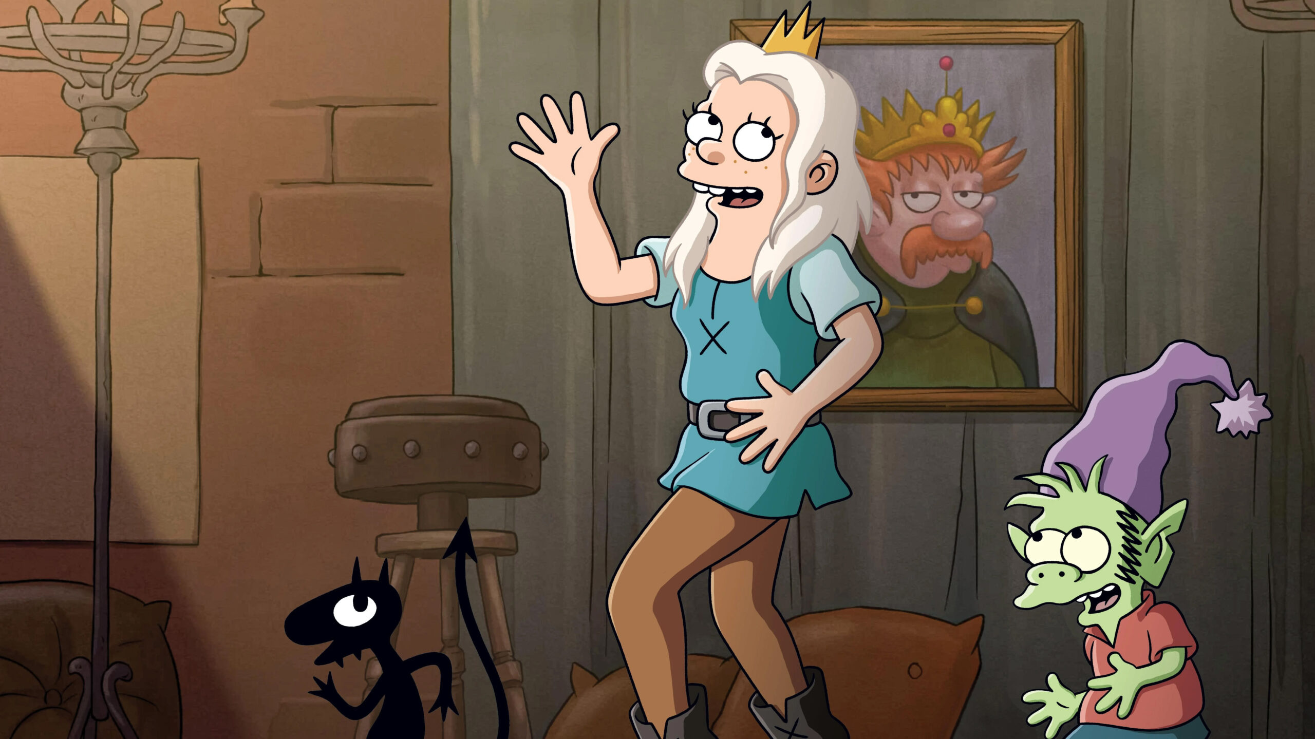 Disenchantment, Part 4 premiere, Anime superhero, February 9, 2560x1440 HD Desktop