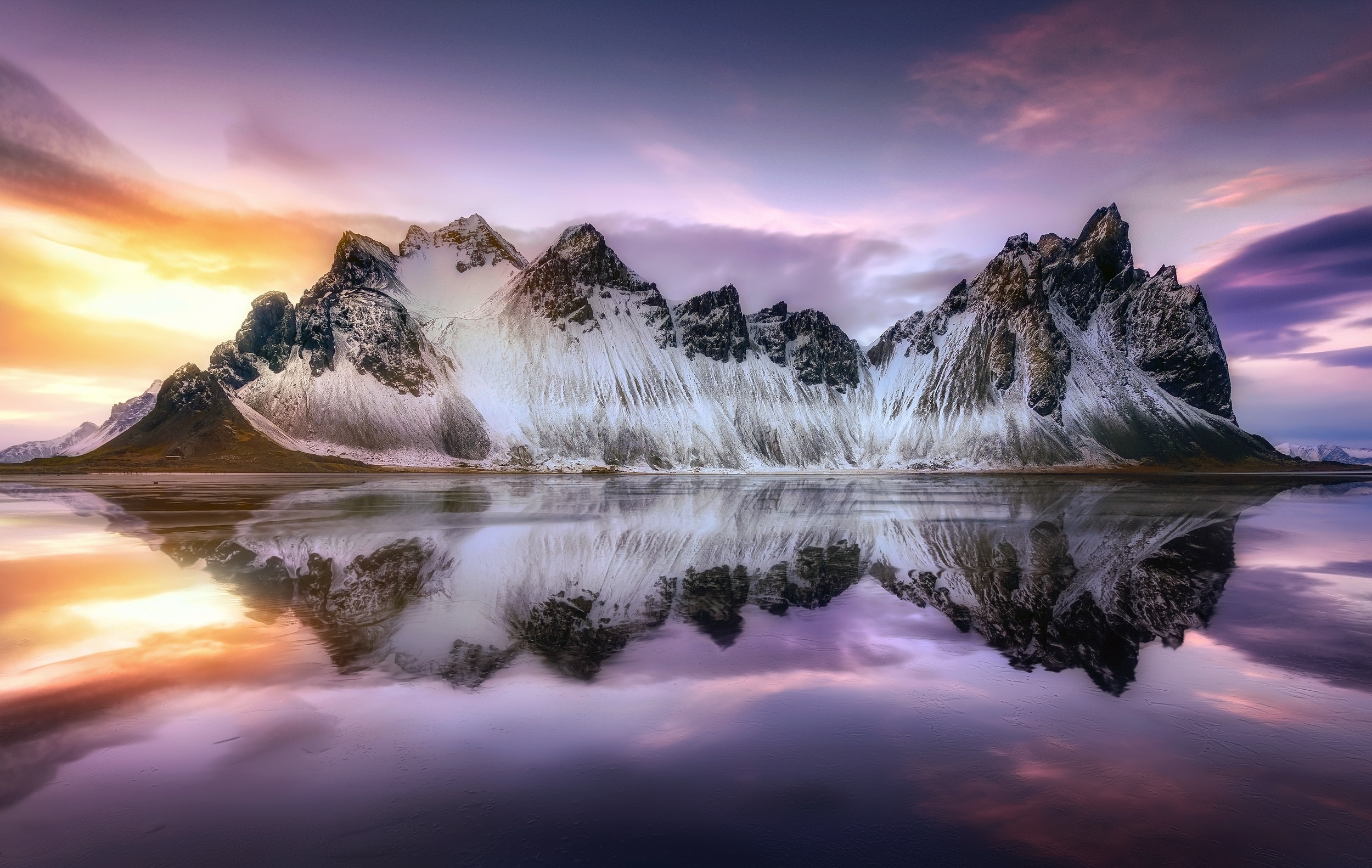 Vestrahorn, Iceland, Mountain, Landscapes, 2500x1590 HD Desktop