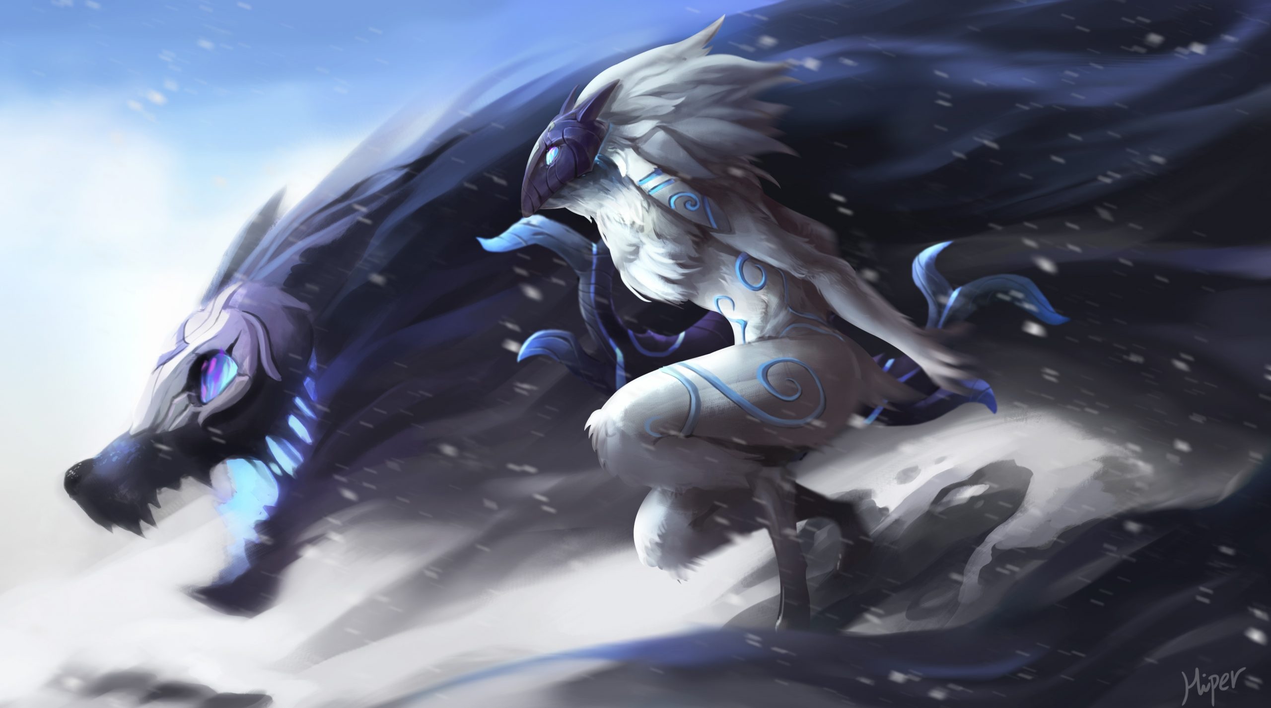 Kindred League of Legend, HD wallpaper, 2560x1430 HD Desktop