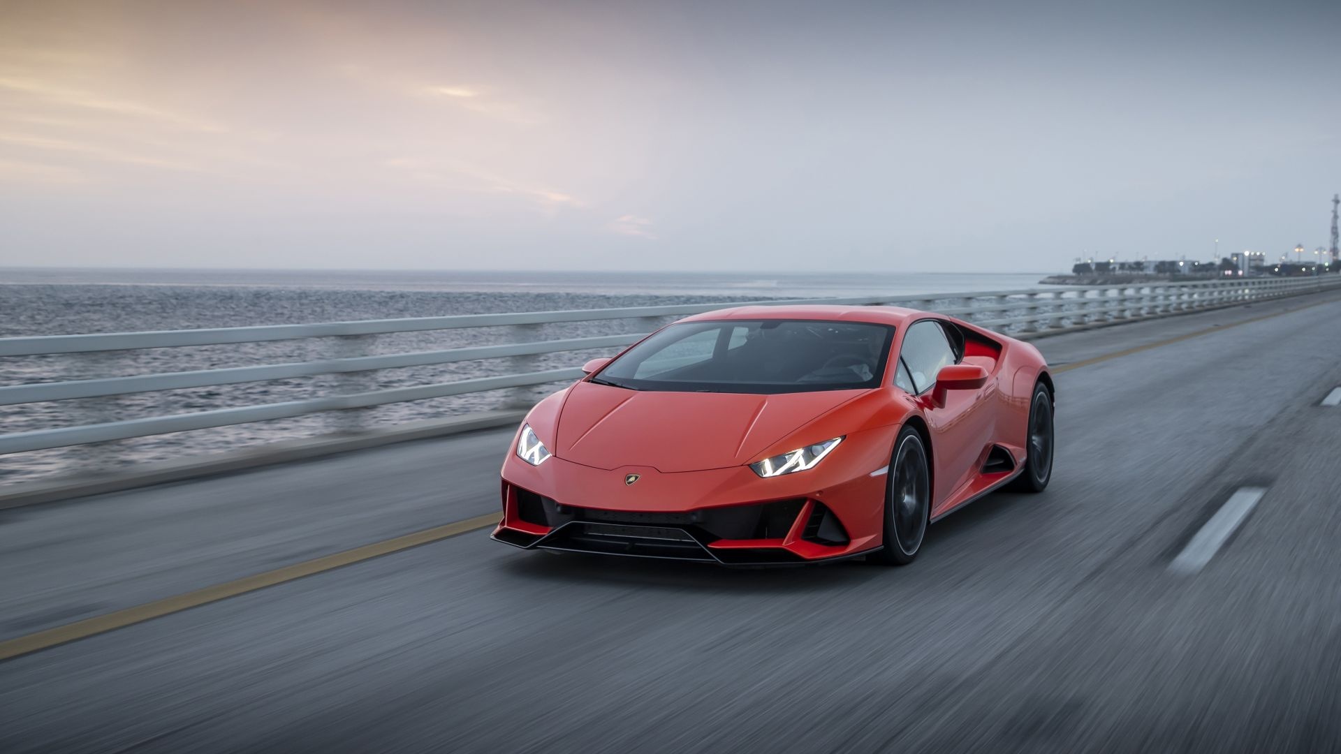 Lamborghini Huracan, Sportscar in red, Stunning HD image, Exquisite wallpaper, 1920x1080 Full HD Desktop