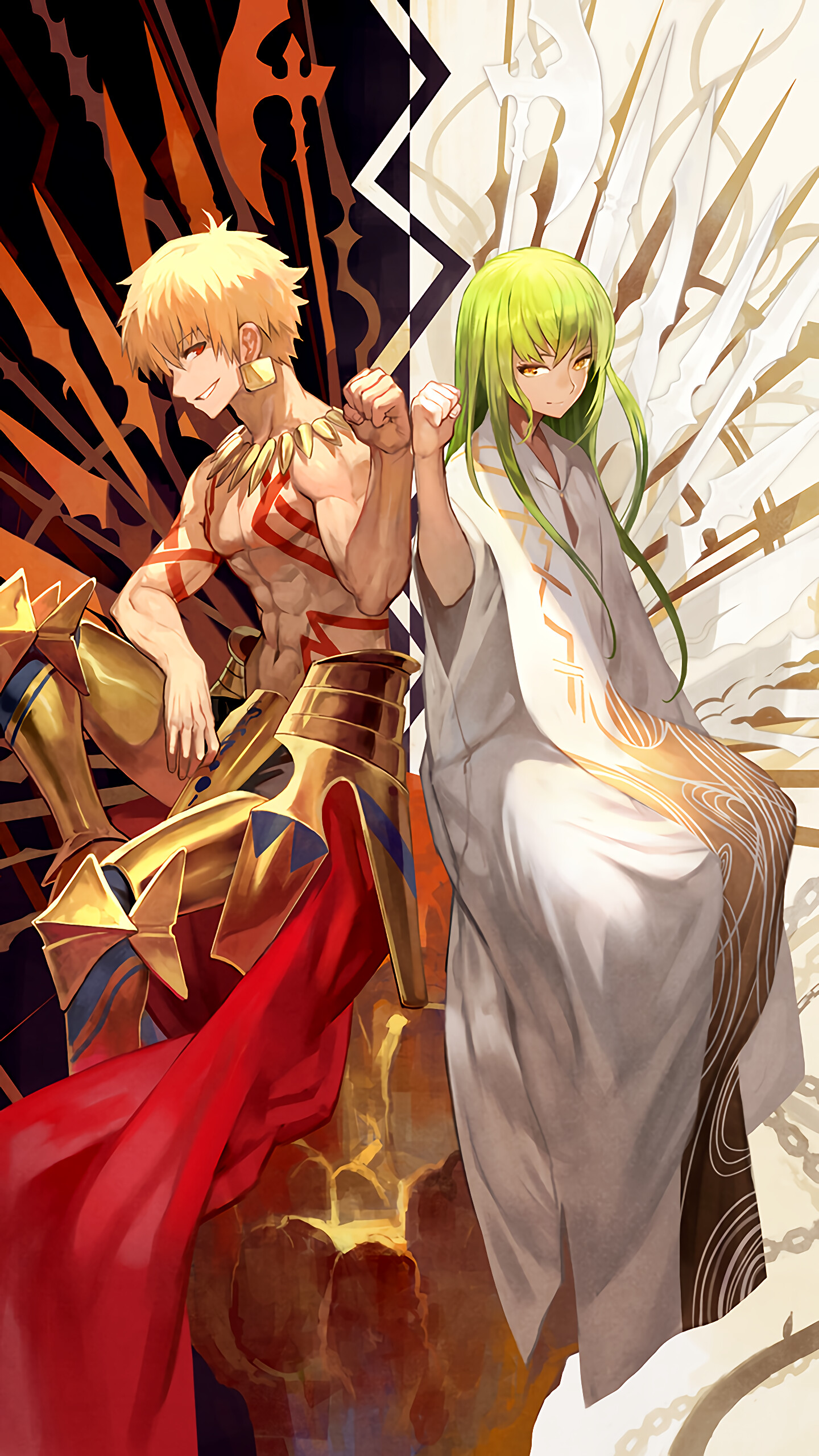 Enkidu, Gilgamesh (Fate/Zero) Wallpaper, 1440x2560 HD Phone