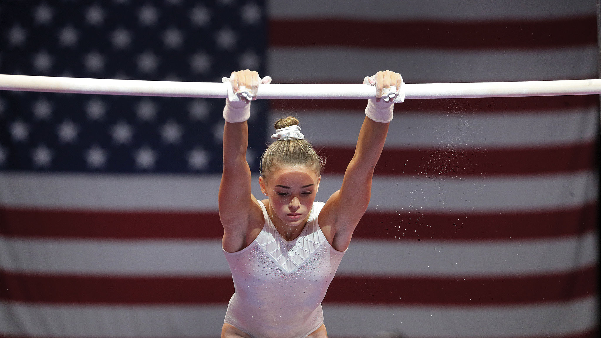 Olivia Dunne, Uneven Bars Wallpaper, 2050x1160 HD Desktop