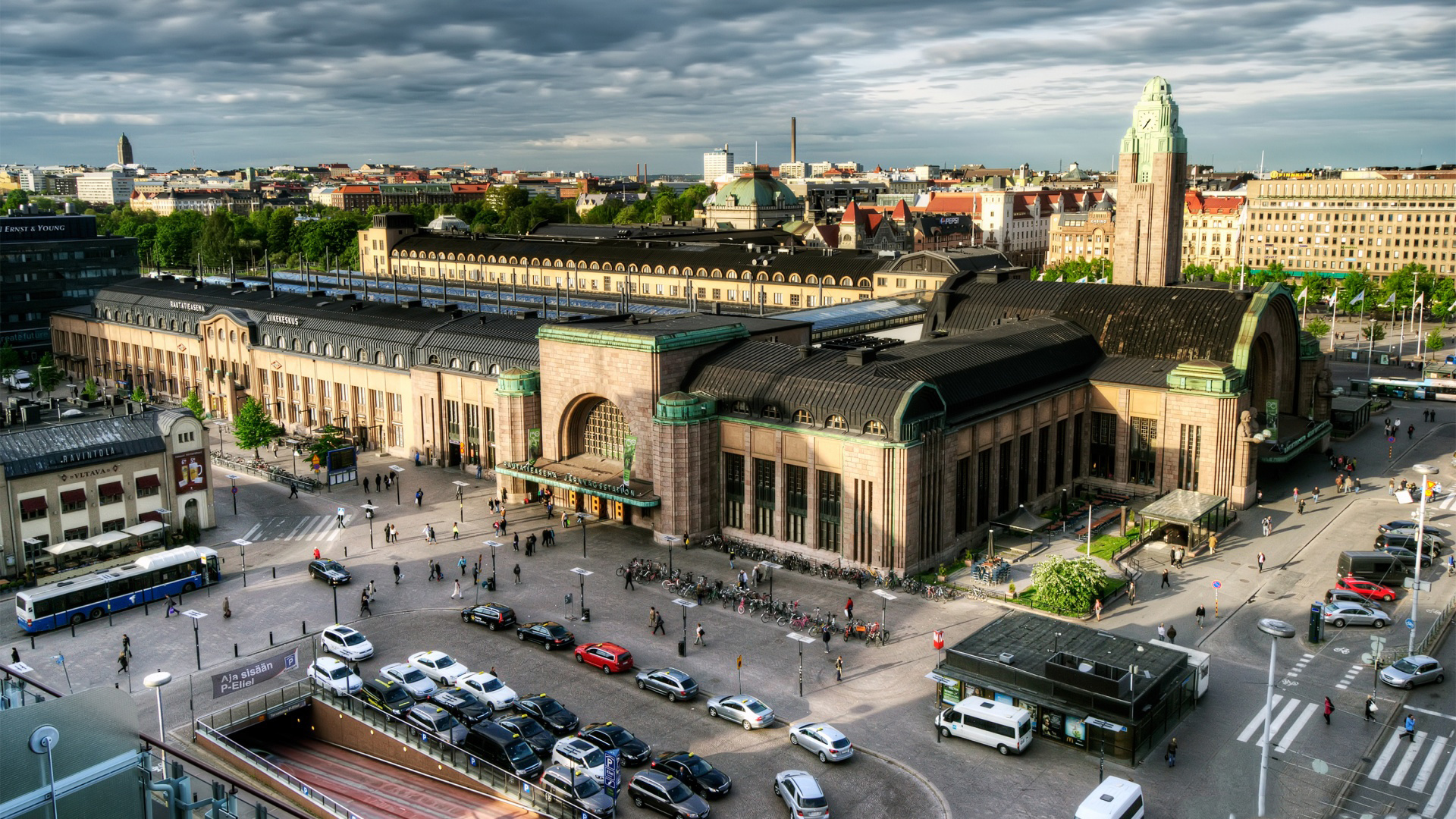 Helsinki Central Railway Station, Finland Wallpaper, 1920x1080 Full HD Desktop