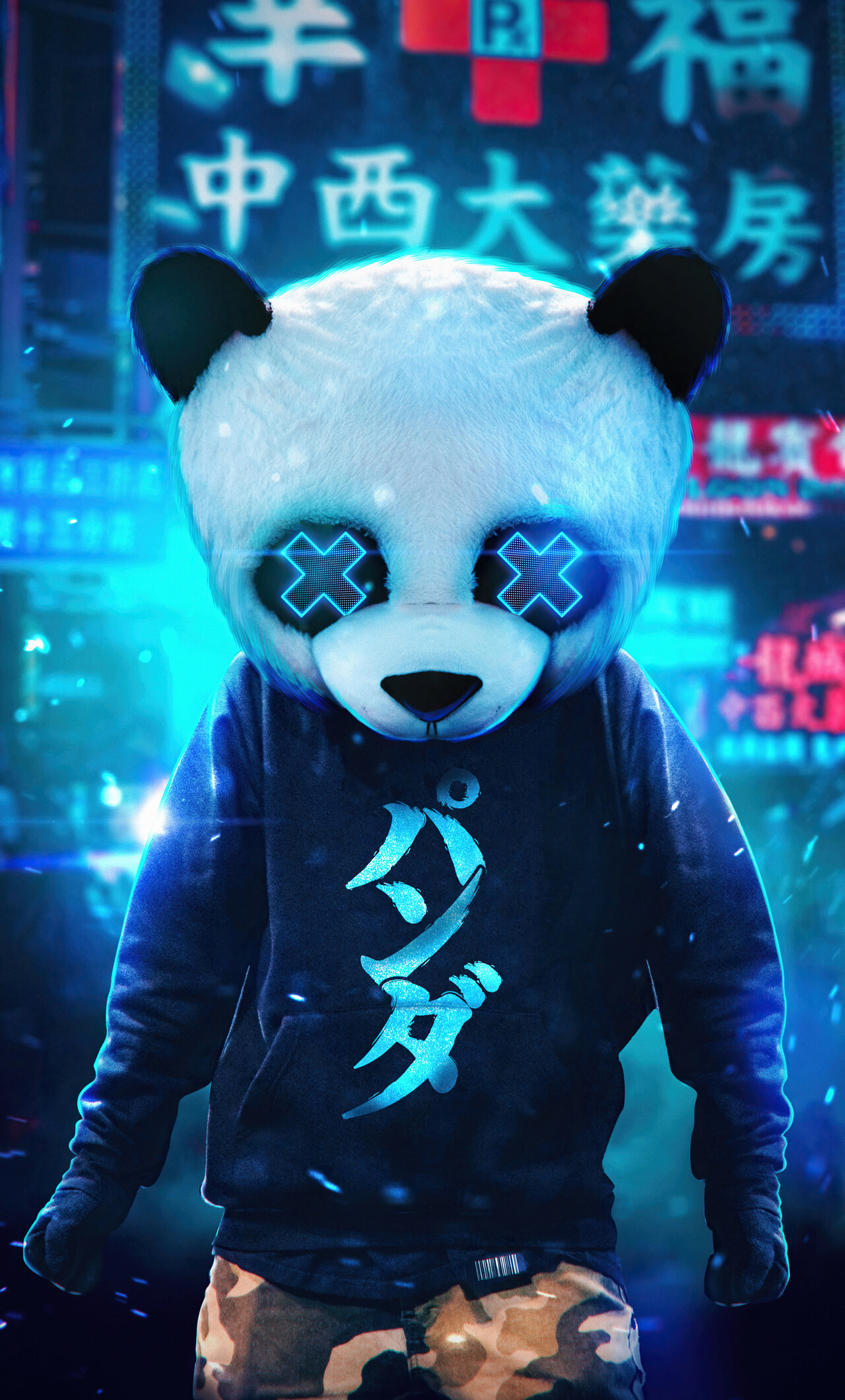 Panda guy, iPhone wallpaper, HD image, Cute animal, 1280x2120 HD Phone