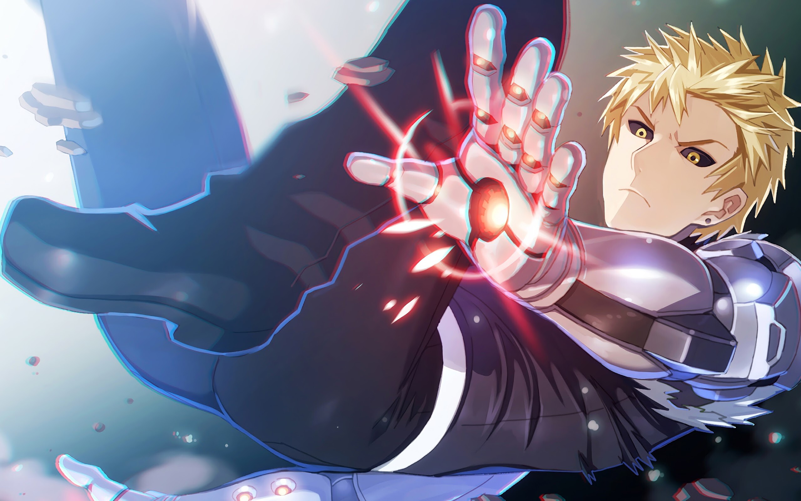 Genos - Anime cyborg, One Punch Man, 4K PC wallpaper, 2560x1600 HD Desktop