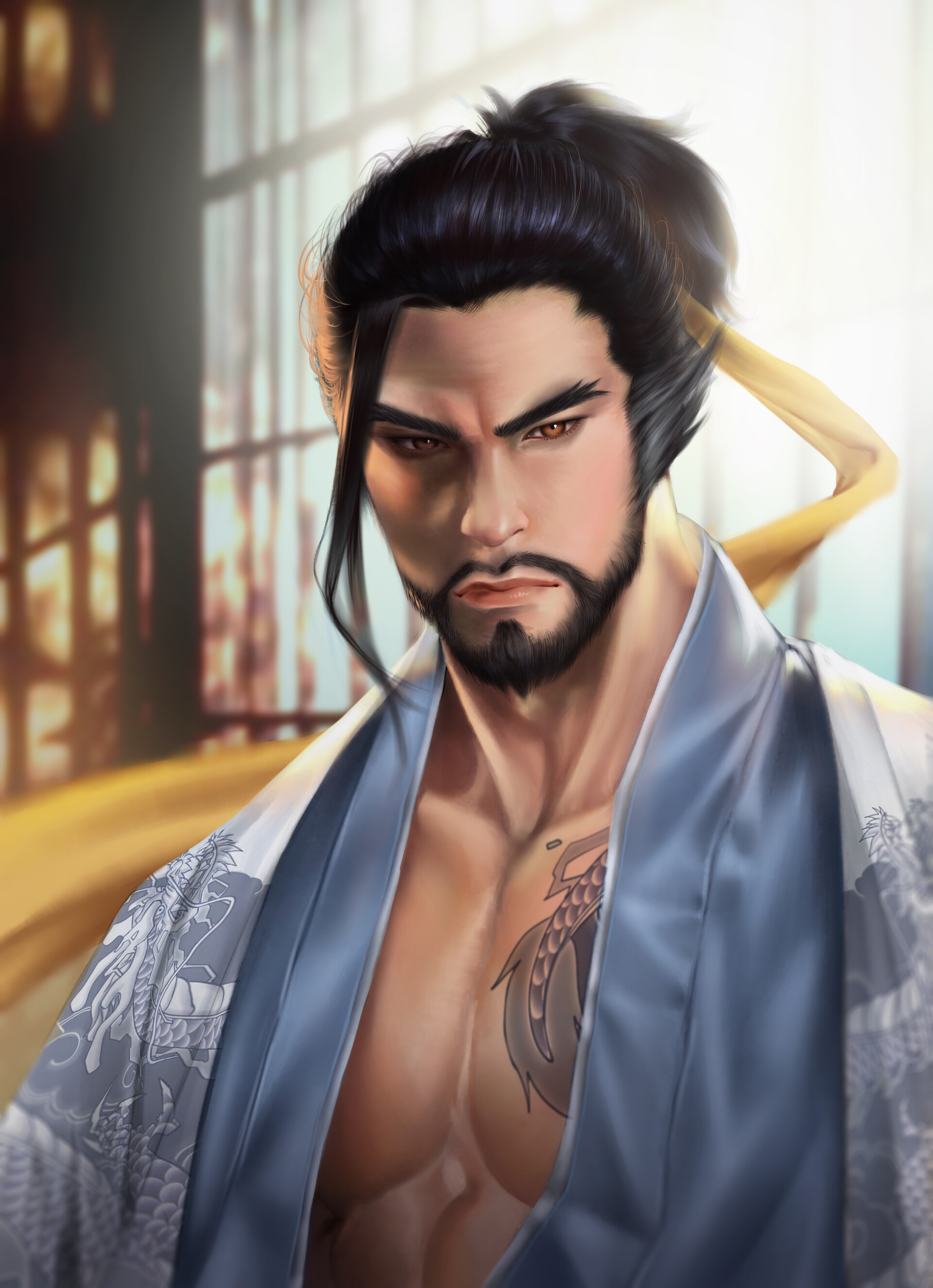 ArtStation, Hanzo Shimada, Fanart, 1920x2660 HD Phone