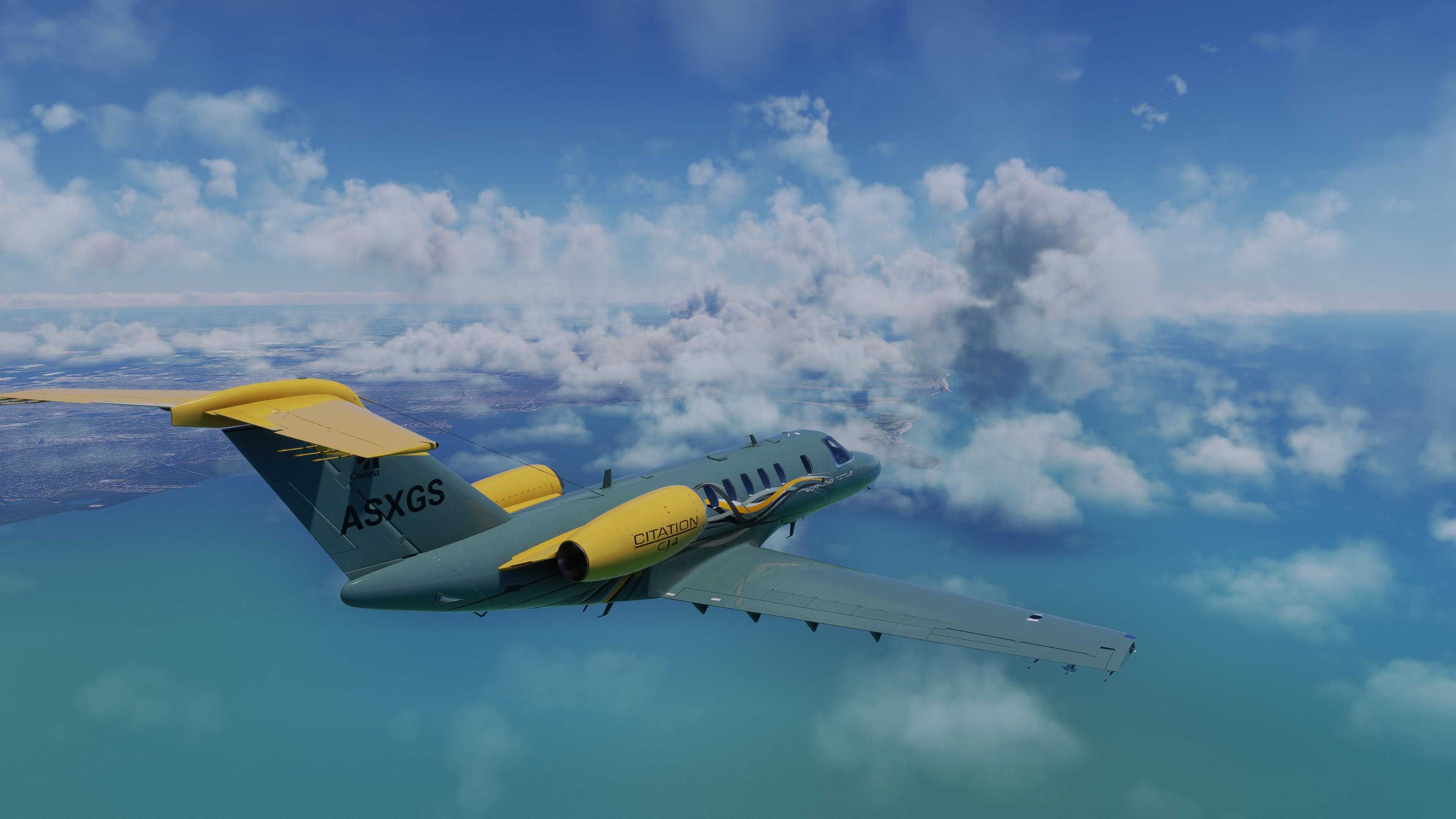 MSFS SU10 beta clouds - KEYW-KMCO Cessna Citation CJ4 - The AVSIM Screen Shots Forum - The AVSIM Community 3840x2160