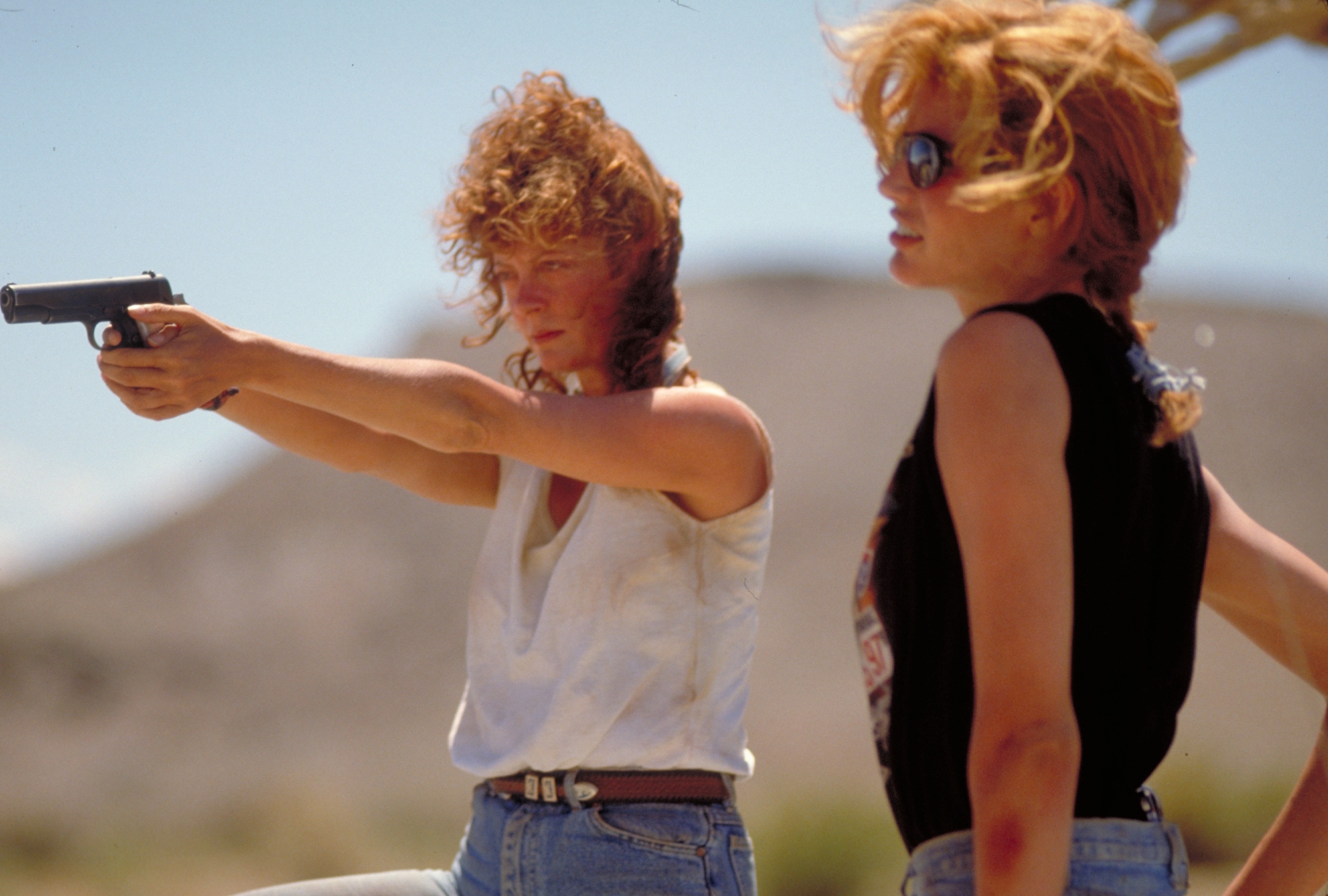 Thelma and Louise, 20th anniversary, Geena Davis, Susan Sarandon, 2920x1970 HD Desktop