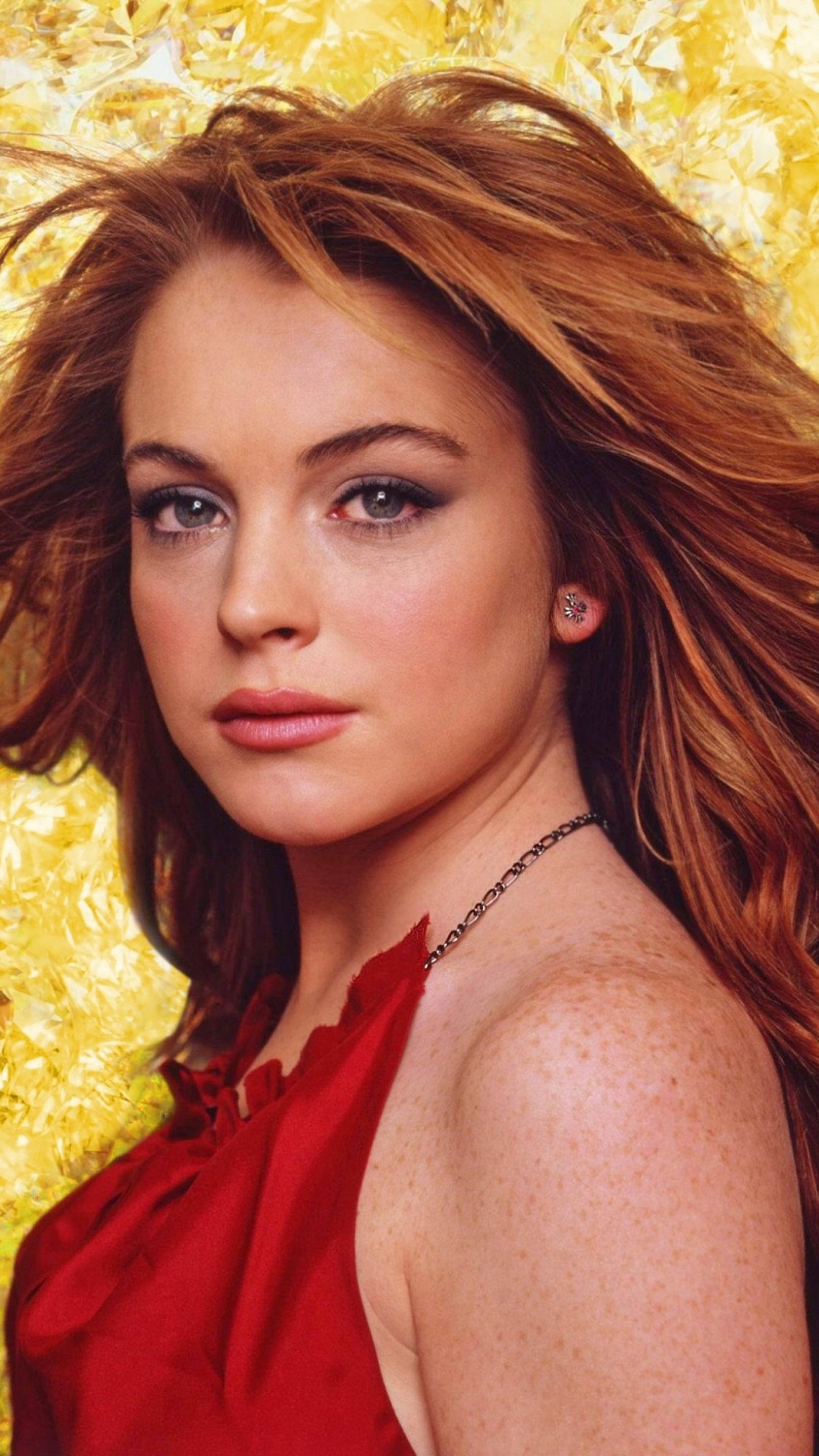 Lindsay Lohan, Celebrity icon, Famous star, Hollywood actress, 1080x1920 Full HD Phone