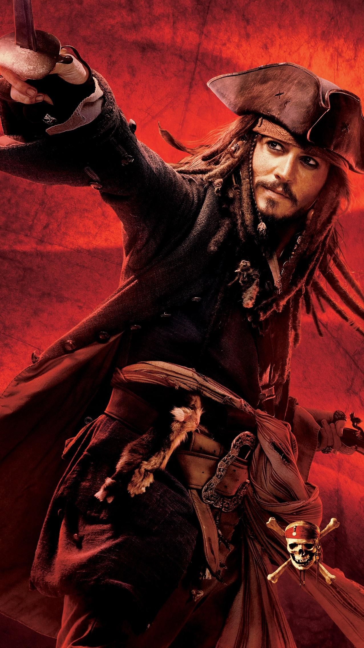 At World's End, Jack Sparrow Wallpaper, 1280x2270 HD Phone