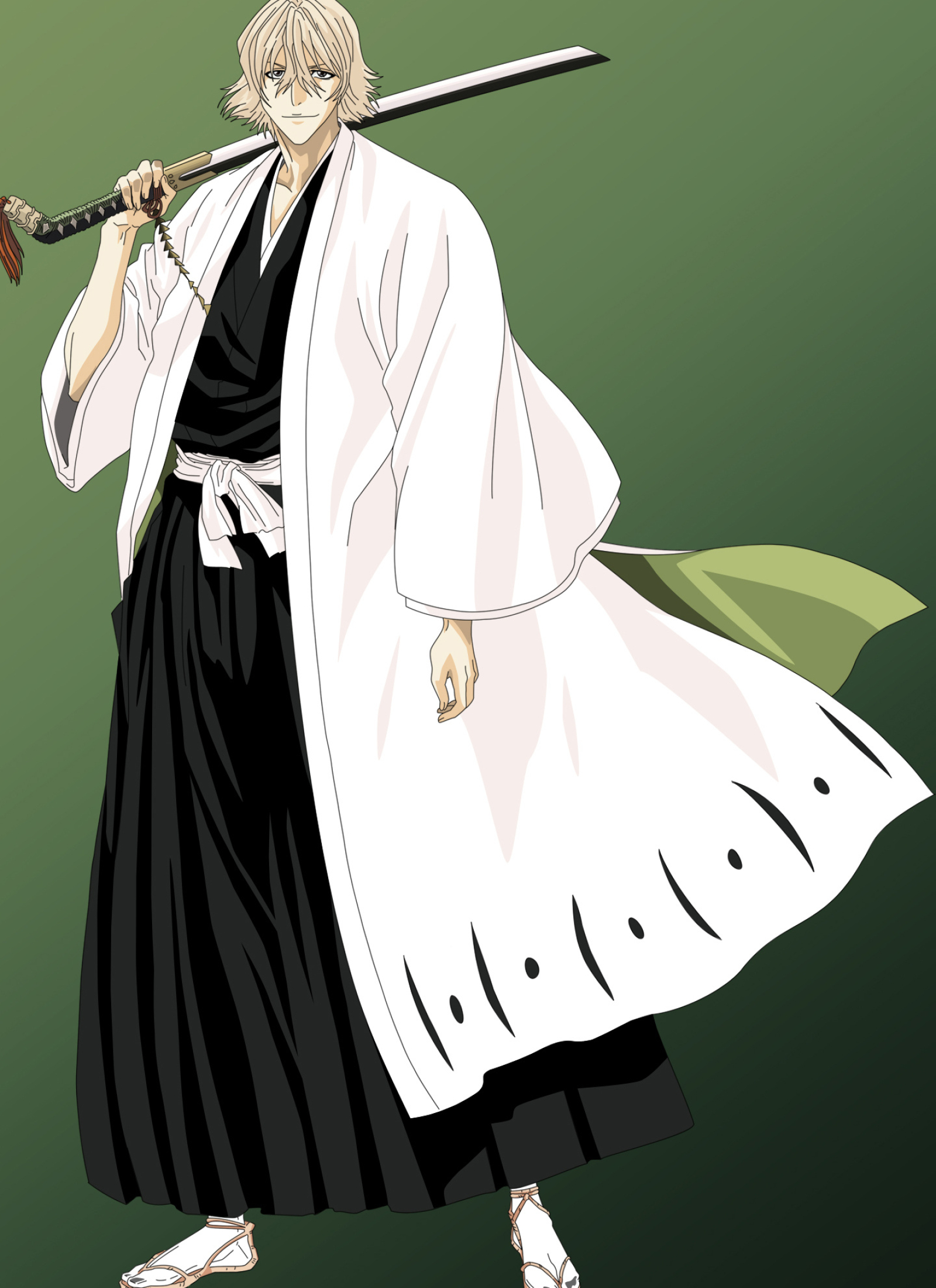 Urahara Kisuke, Cool anime character, Mysterious shop owner, Unique fashion sense, 1600x2200 HD Phone