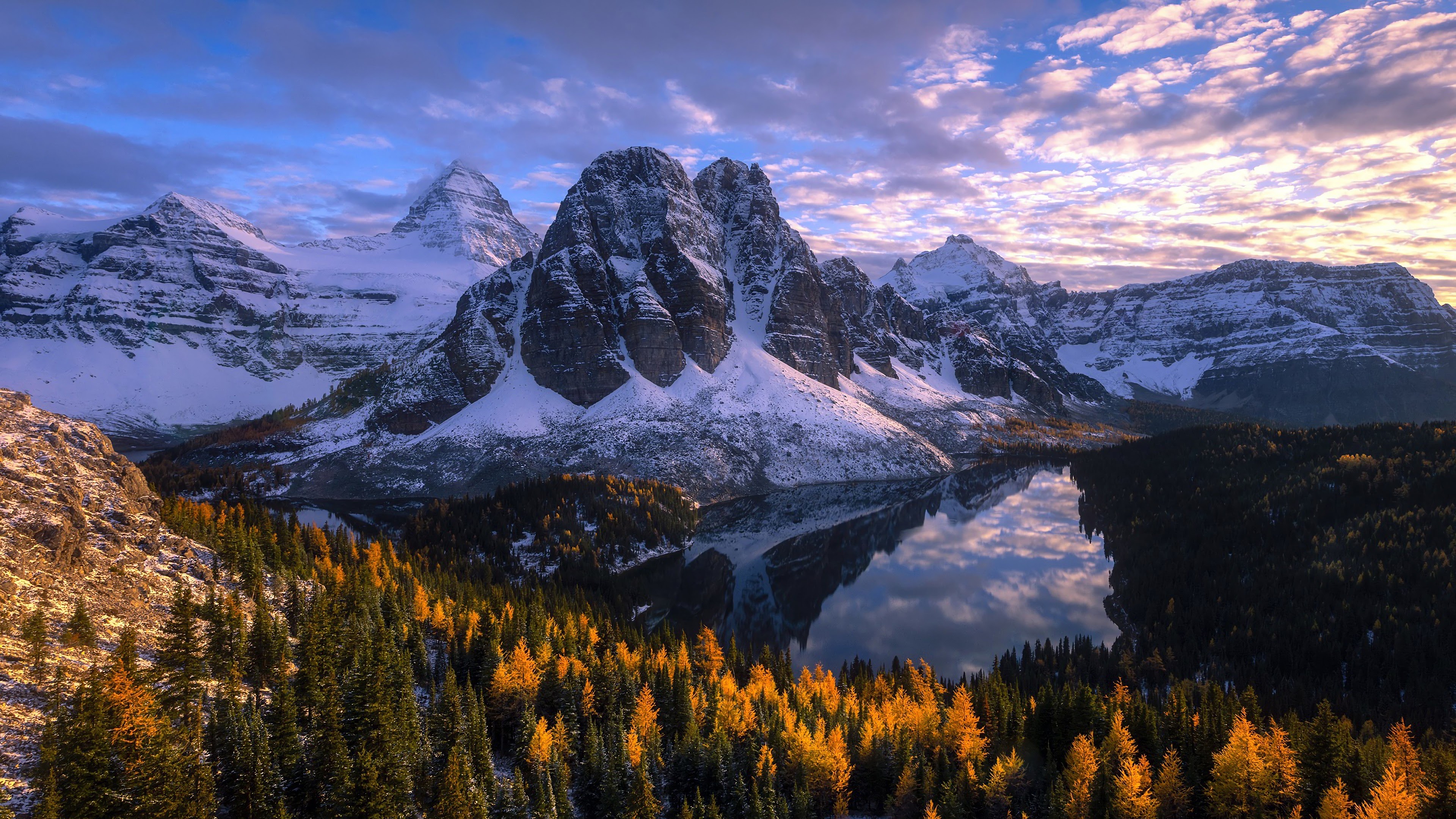 Mount Assiniboine, Mountain Lakes Wallpaper, 3840x2160 4K Desktop