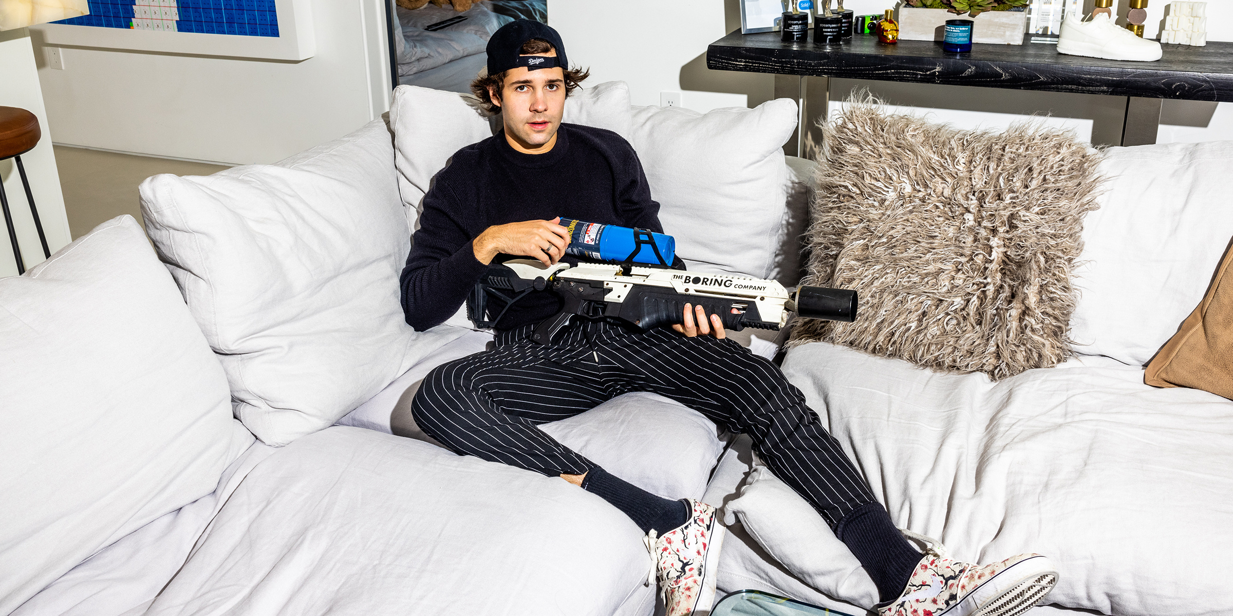 David Dobrik's downfall, Rolling Stone article, YouTube king, David Dobrik, 2400x1200 Dual Screen Desktop