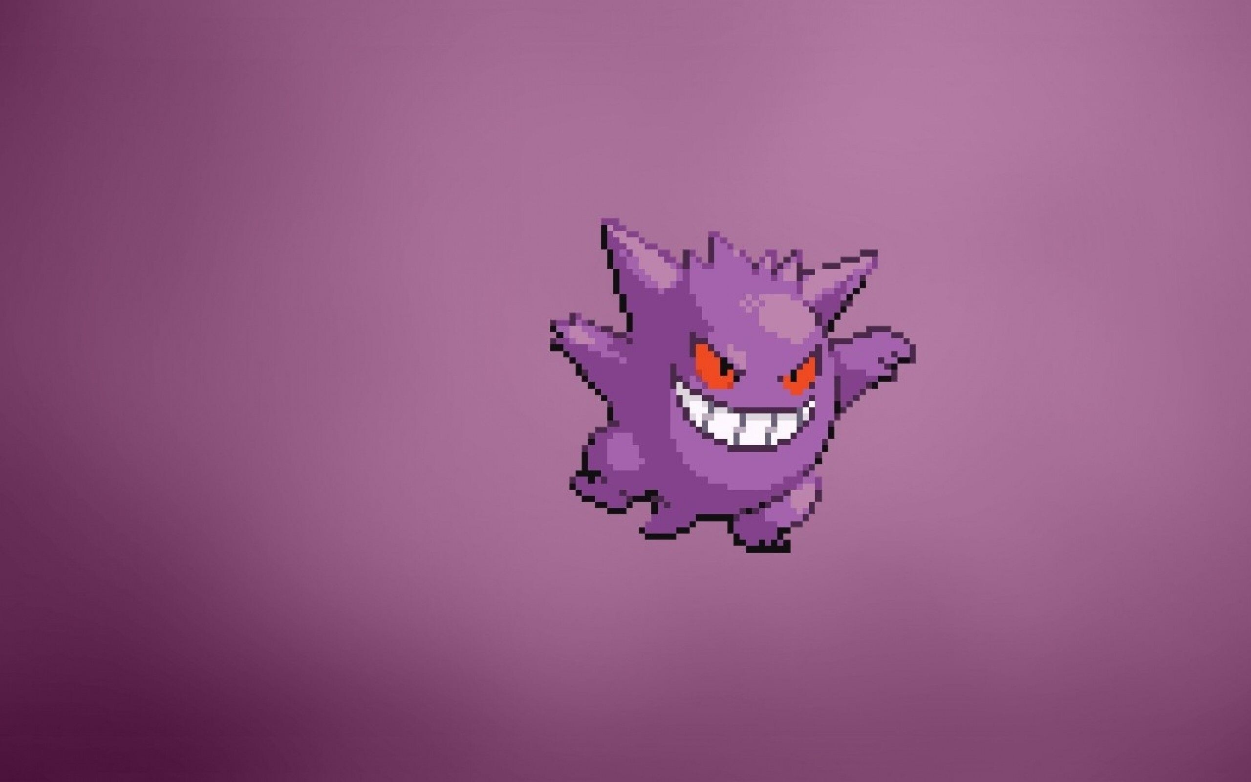 Gengar, Laptop wallpaper, Dark and brooding, Fearful faade, 2560x1600 HD Desktop