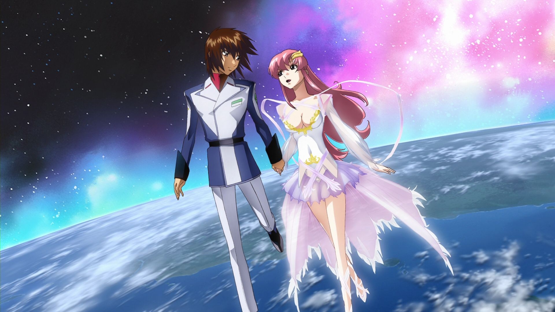 Kira Yamato and Lacus Clyne, Gundam SEED Wallpaper, 1920x1080 Full HD Desktop