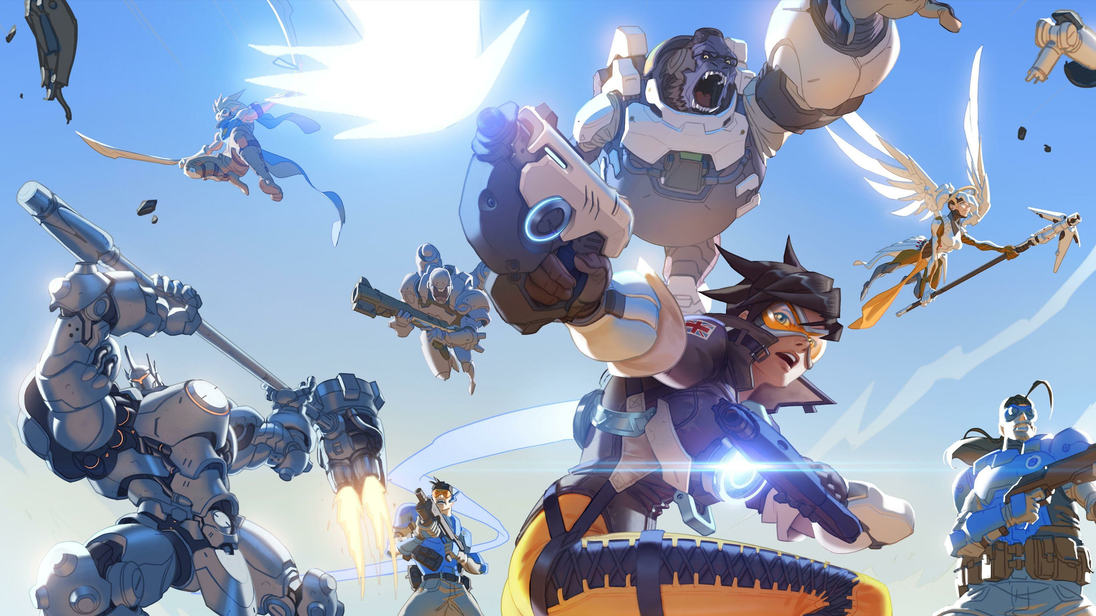 Epic Overwatch moments, Stunning visuals, Dynamic action, Intense gameplay, 3840x2160 4K Desktop