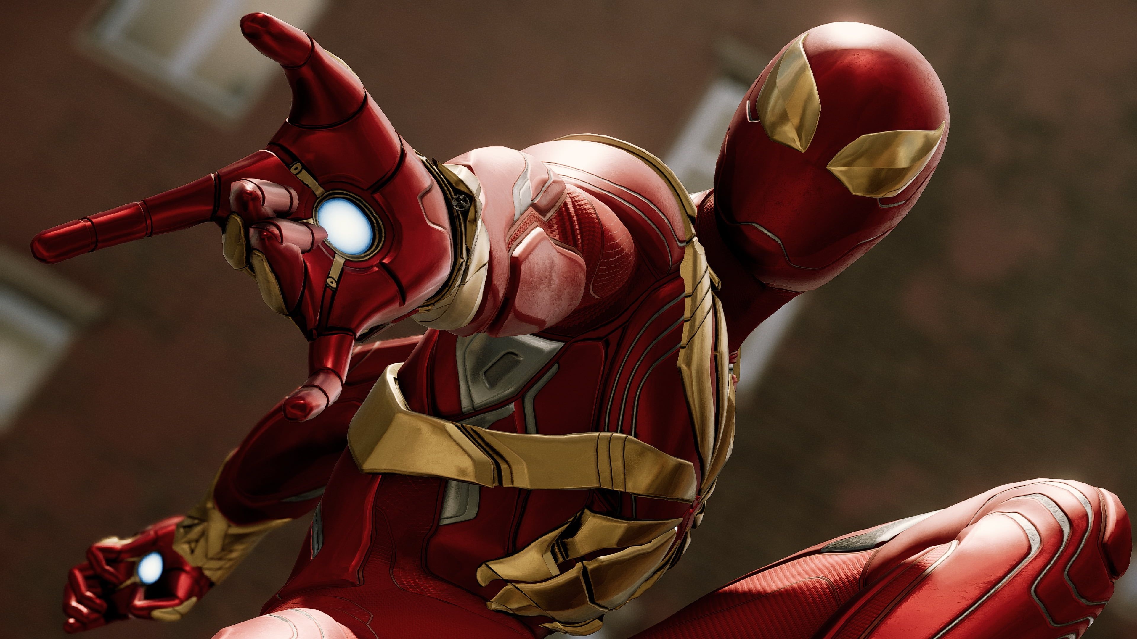 Iron Spider, Spider-Man PS4, Superhero wallpaper, 3840x2160 4K Desktop