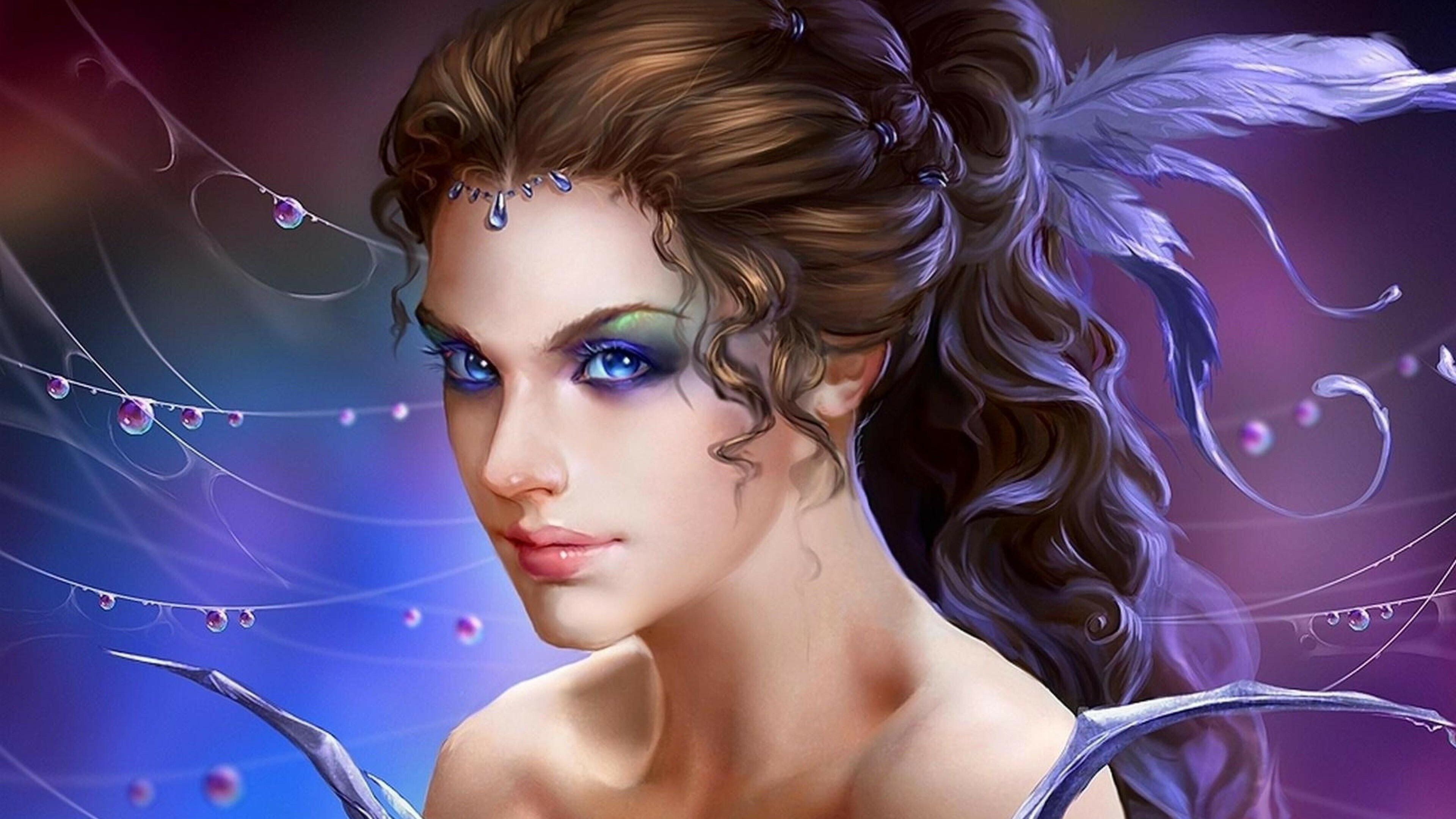 Fairy desktop art, Dazzling backgrounds, Enchanting beauty, Captivating screens, 3840x2160 4K Desktop