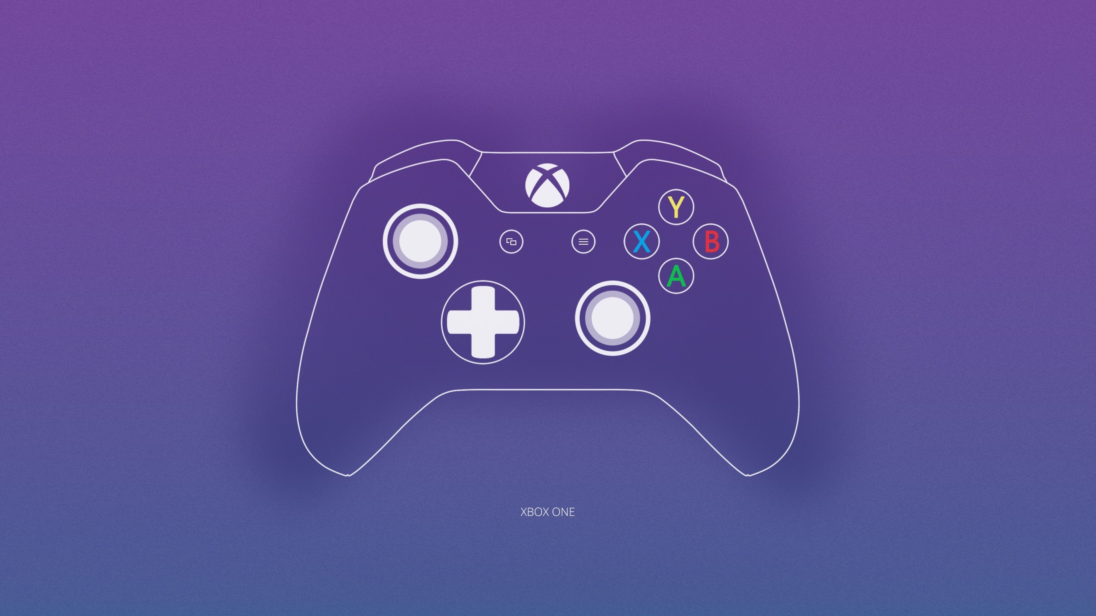 Xbox console, Gaming device, Purple wallpapers, Vibrant colors, 3840x2160 4K Desktop