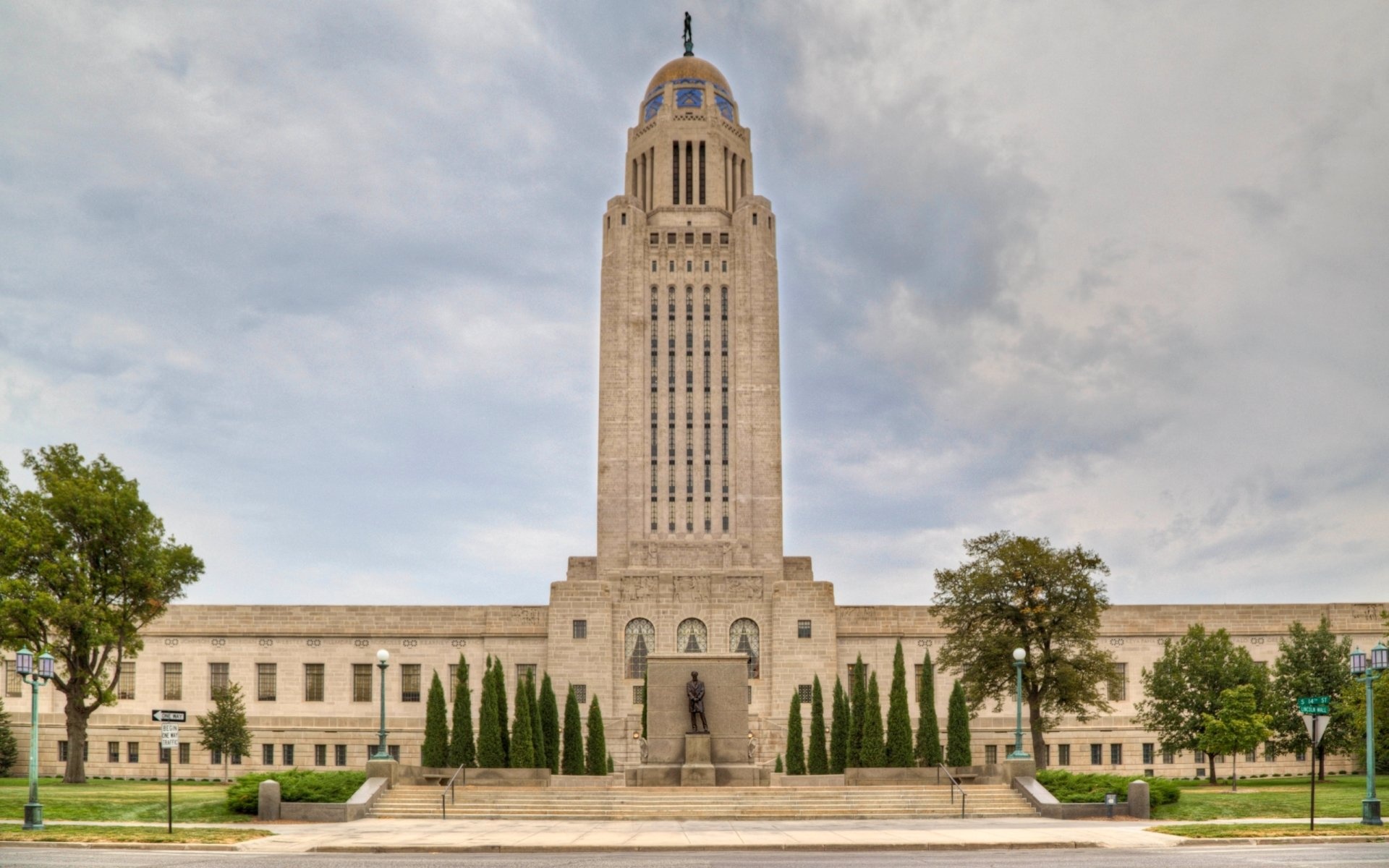 Nebraska state capitol, HD wallpapers, background images, 1920x1200 HD Desktop