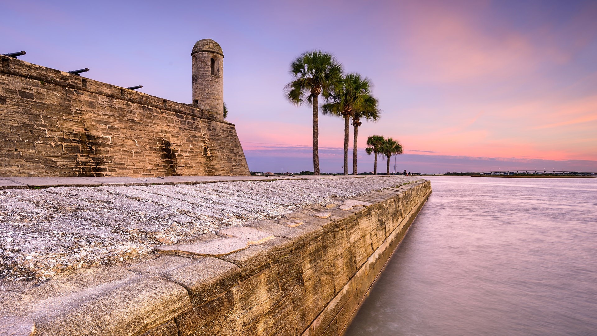 Castillo de San Marcos, Morning, St. Augustine, Florida, 1920x1080 Full HD Desktop