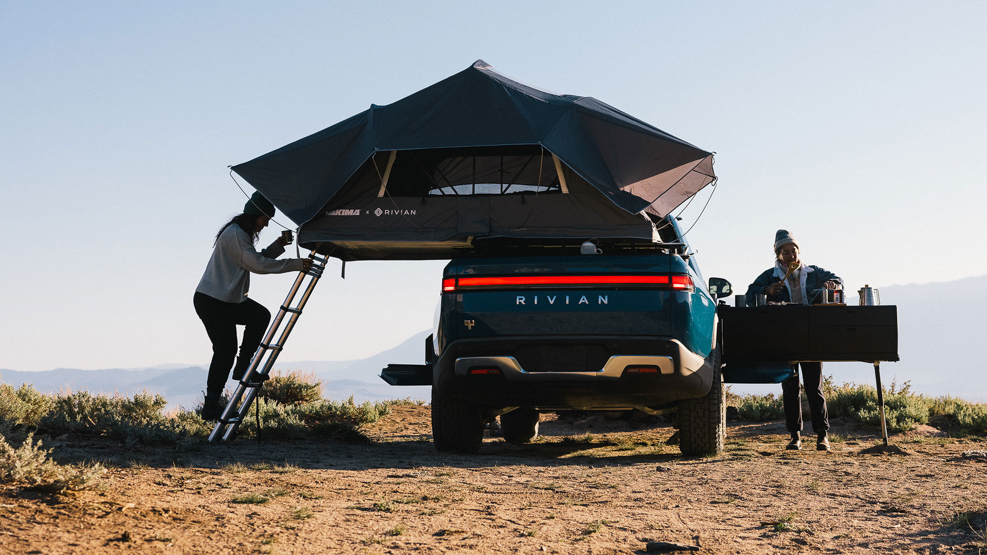 Camping, Rivian Automotive Wallpaper, 1920x1080 Full HD Desktop