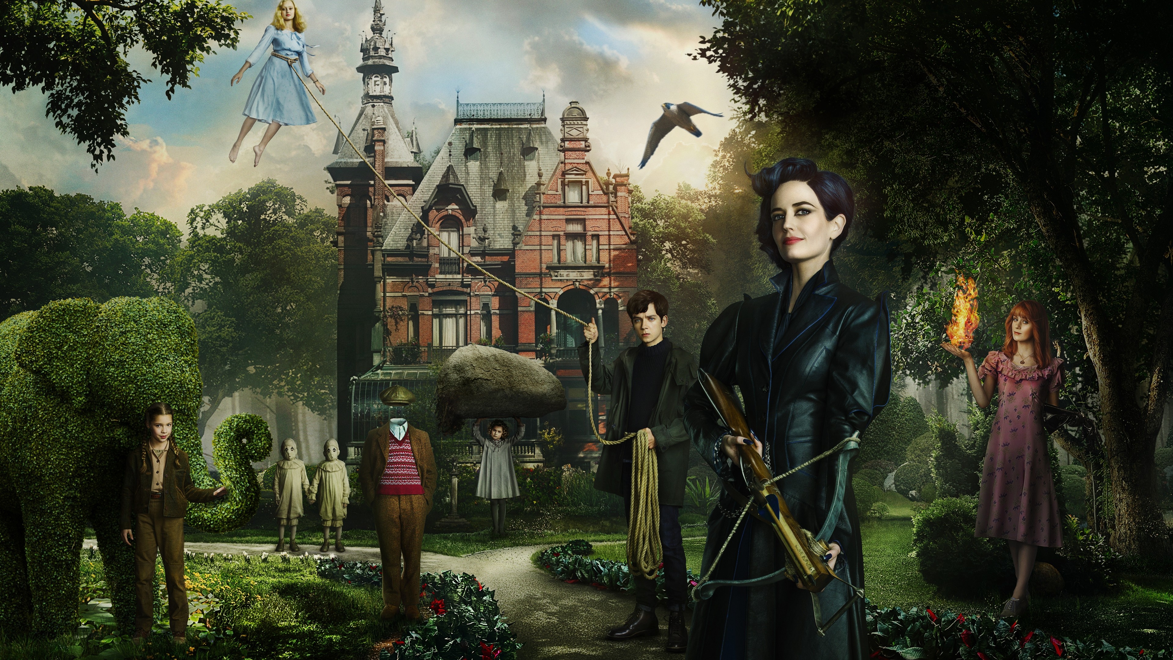 Miss Peregrine's Home, Tim Burton, Borefest, 3840x2160 4K Desktop