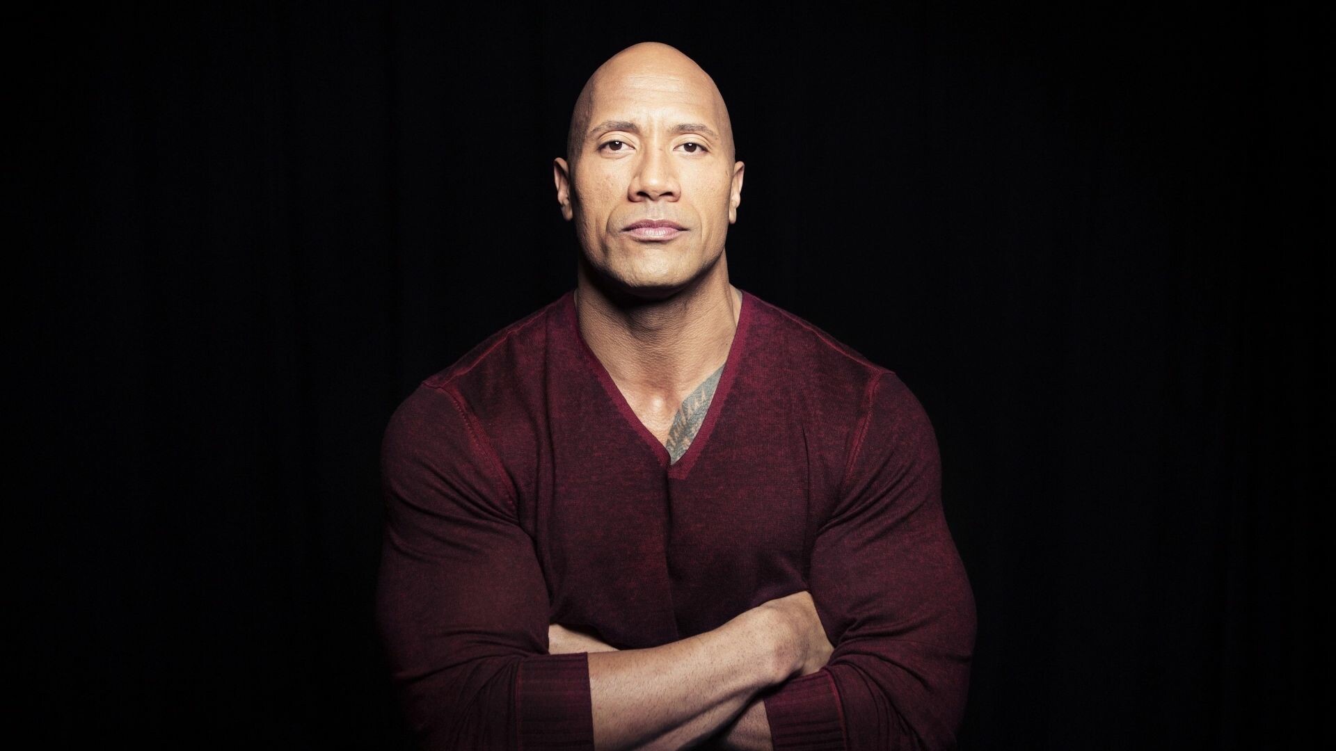 Dwayne Johnson, Celebrity wallpaper, Crossed arms pose, HD image, 1920x1080 Full HD Desktop