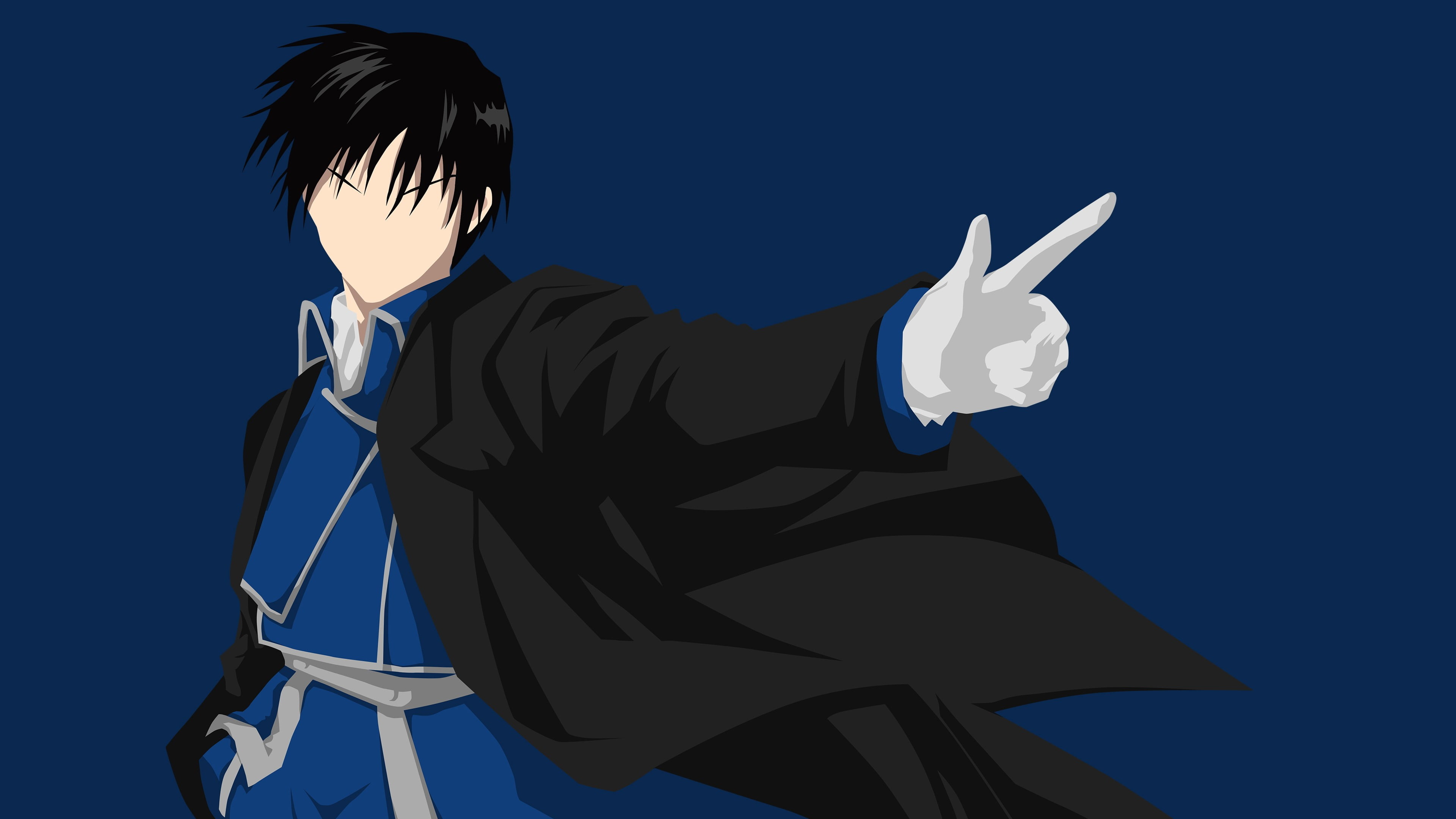 Roy Mustang, Fullmetal Alchemist HD, Anime wallpapers, Brotherhood tribute, 3840x2160 4K Desktop